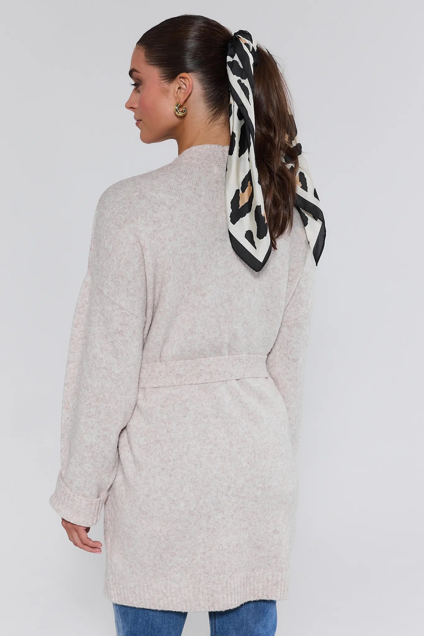 Tinley Gray Wrap Cardigan