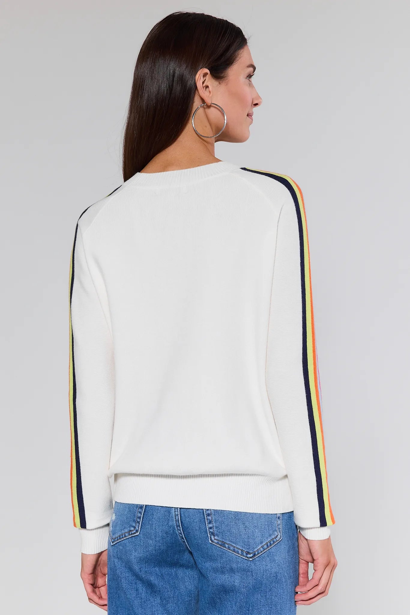 Khloe Cream Striped Sweater