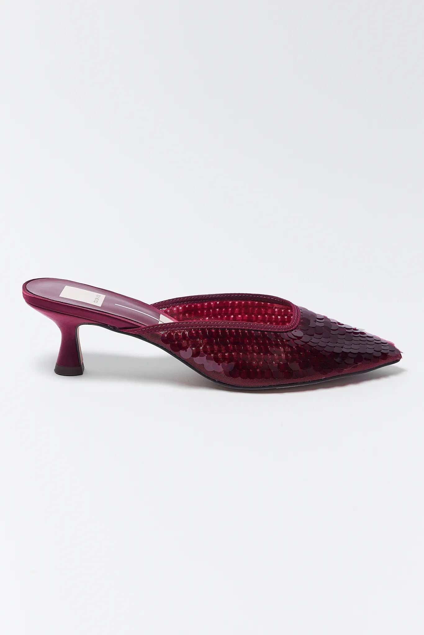 Cleo Burgundy Sequin Heels