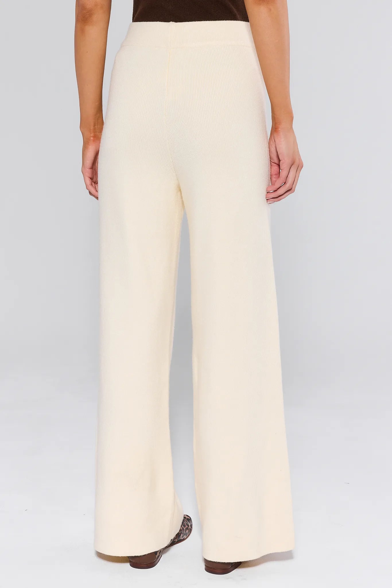 Elle Ivory Knit Pants