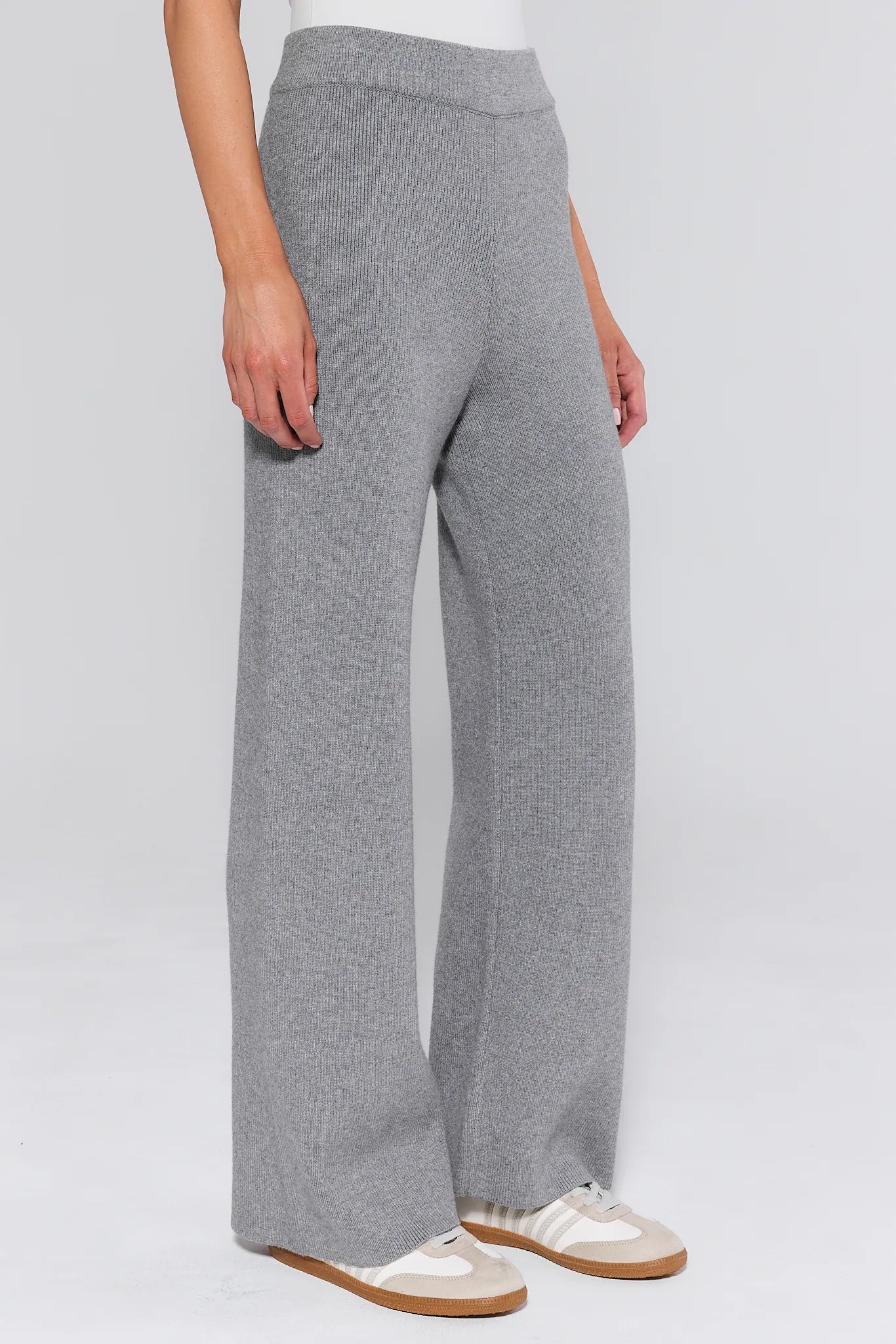 Elle Gray Knit Pants