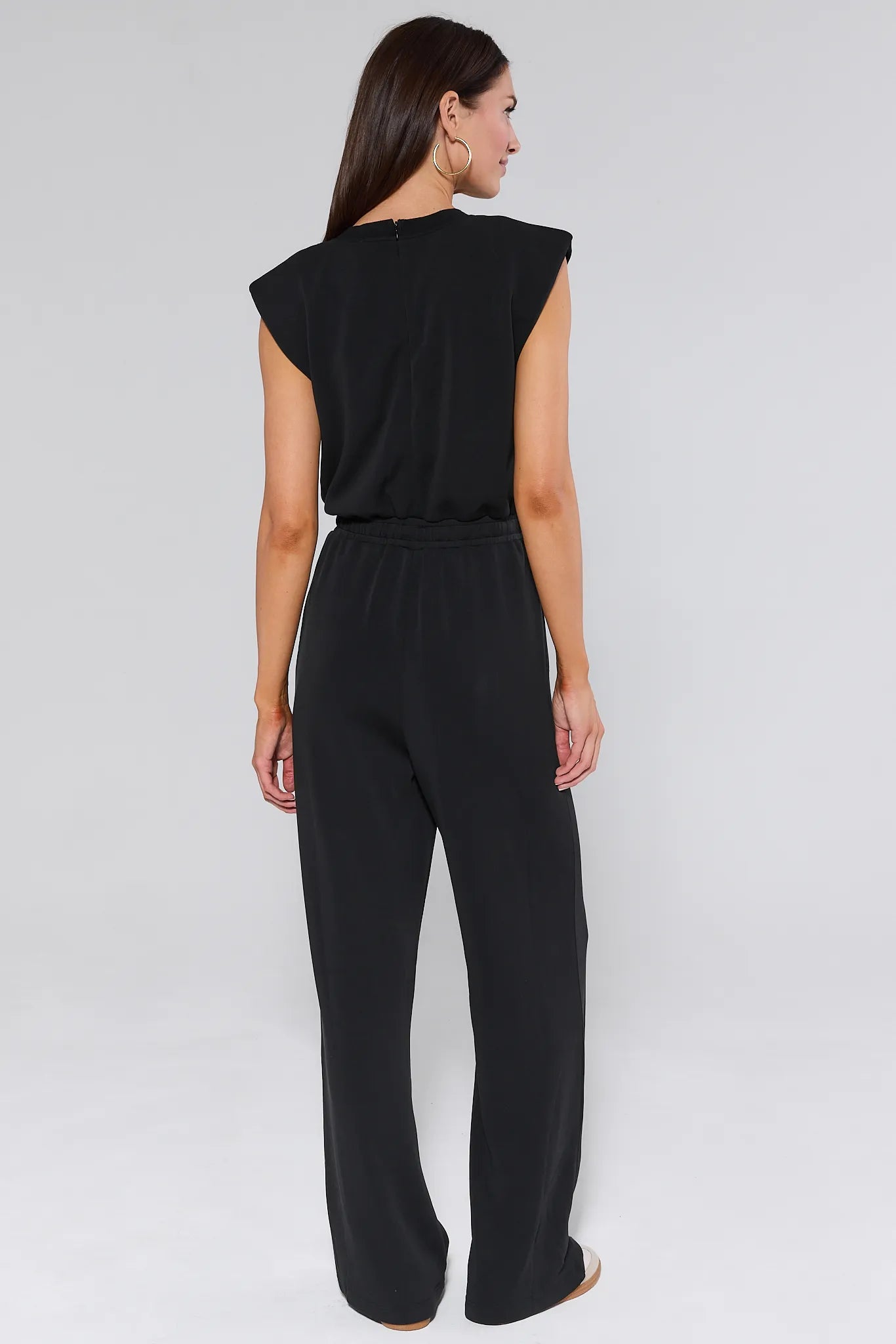 Adrianna Black Wide-Leg Jumpsuit