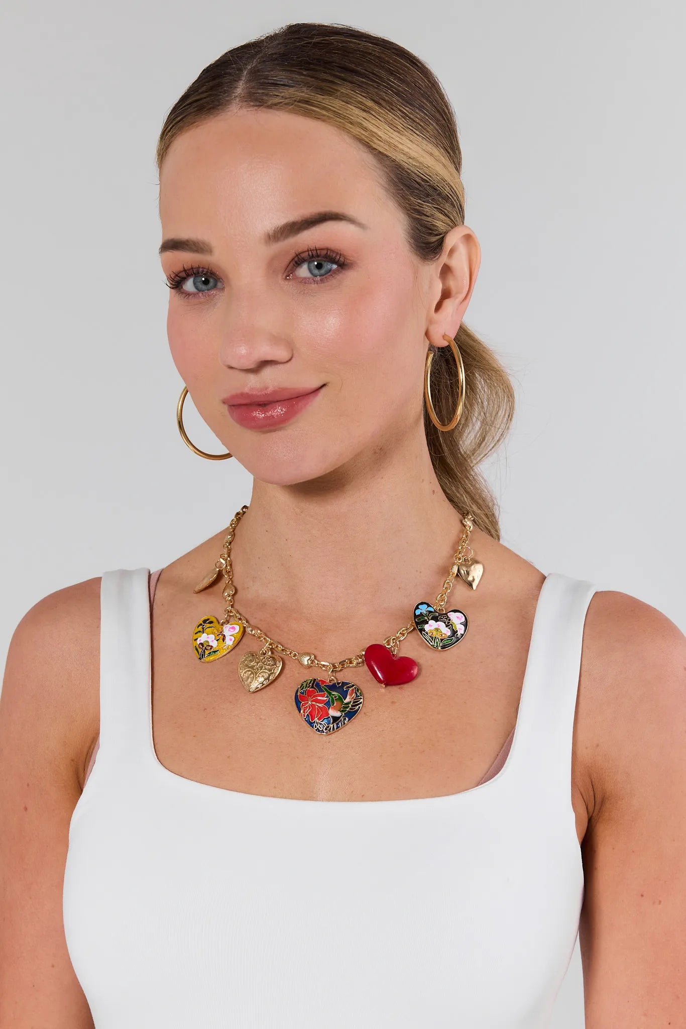 Florence Gold Charm Necklace