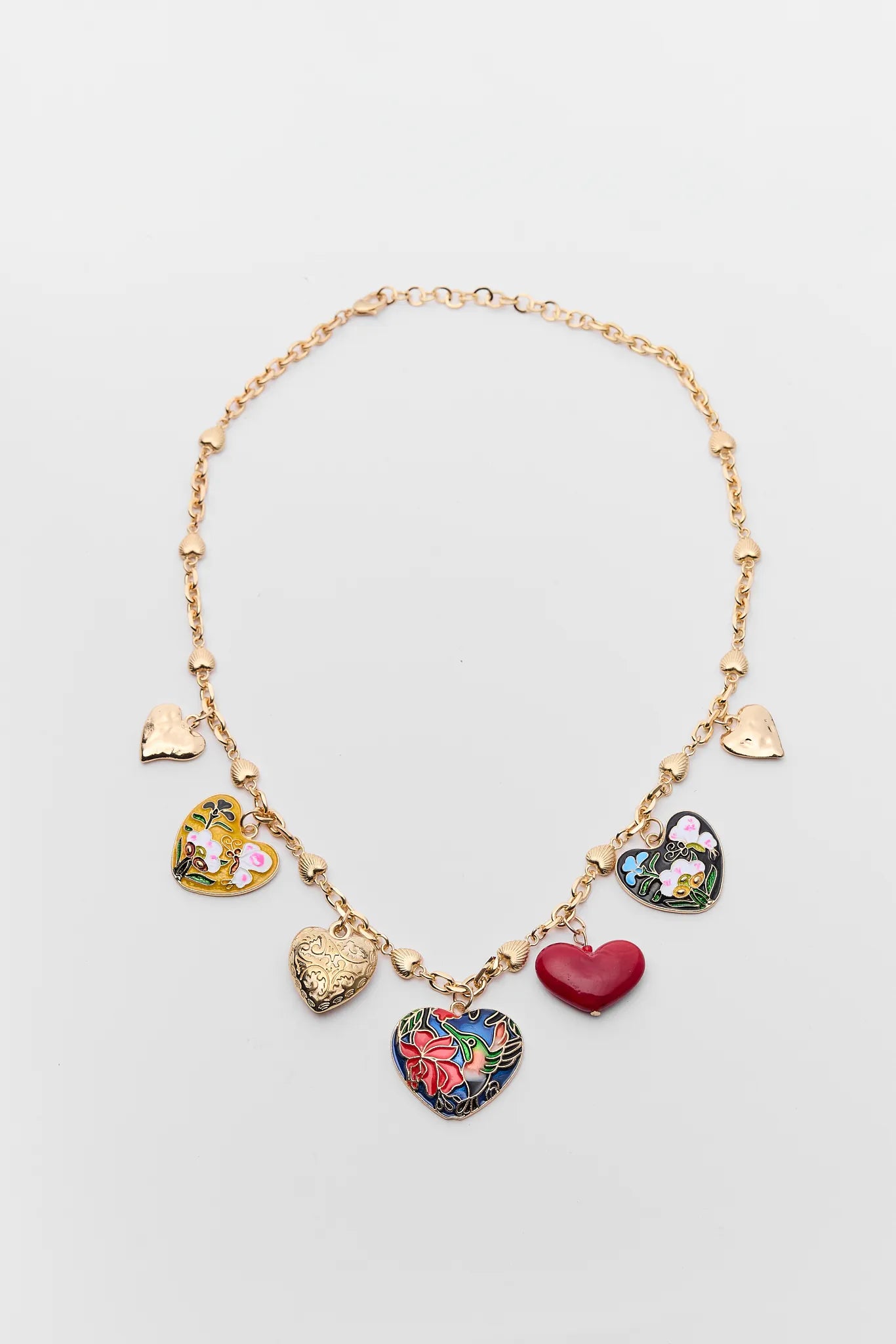 Florence Gold Charm Necklace
