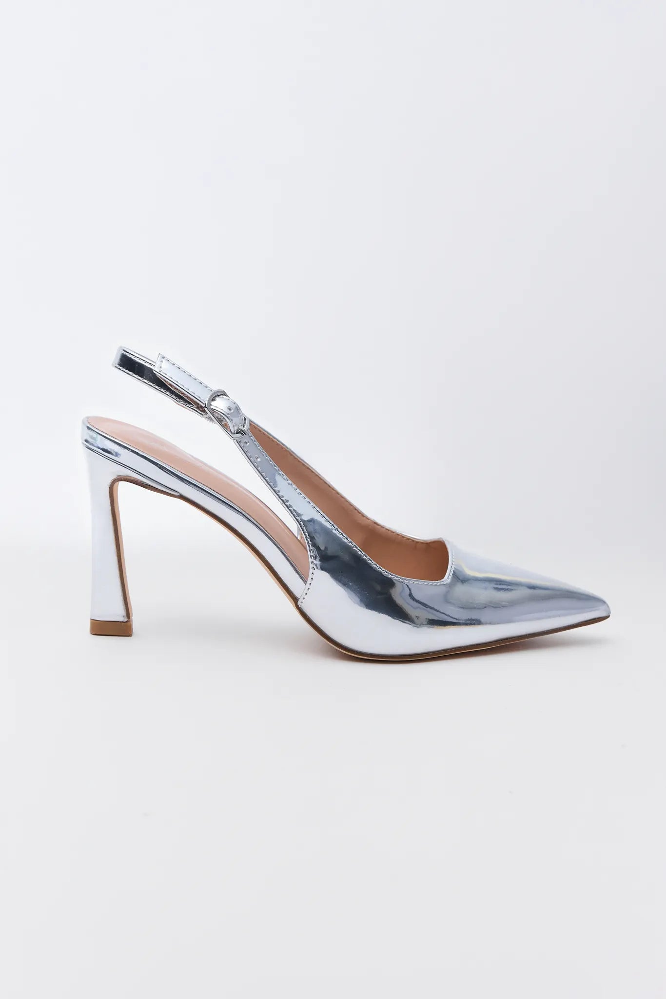 Marilyn Silver Pointed Toe Heels