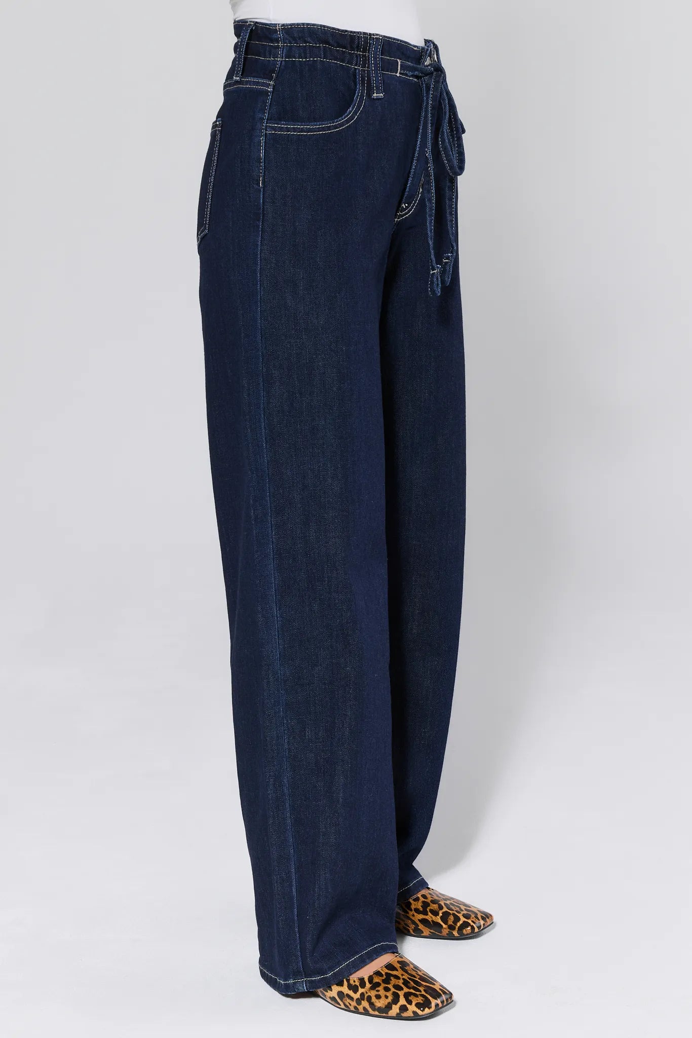 Kai Dark Wash Drawstring Jeans