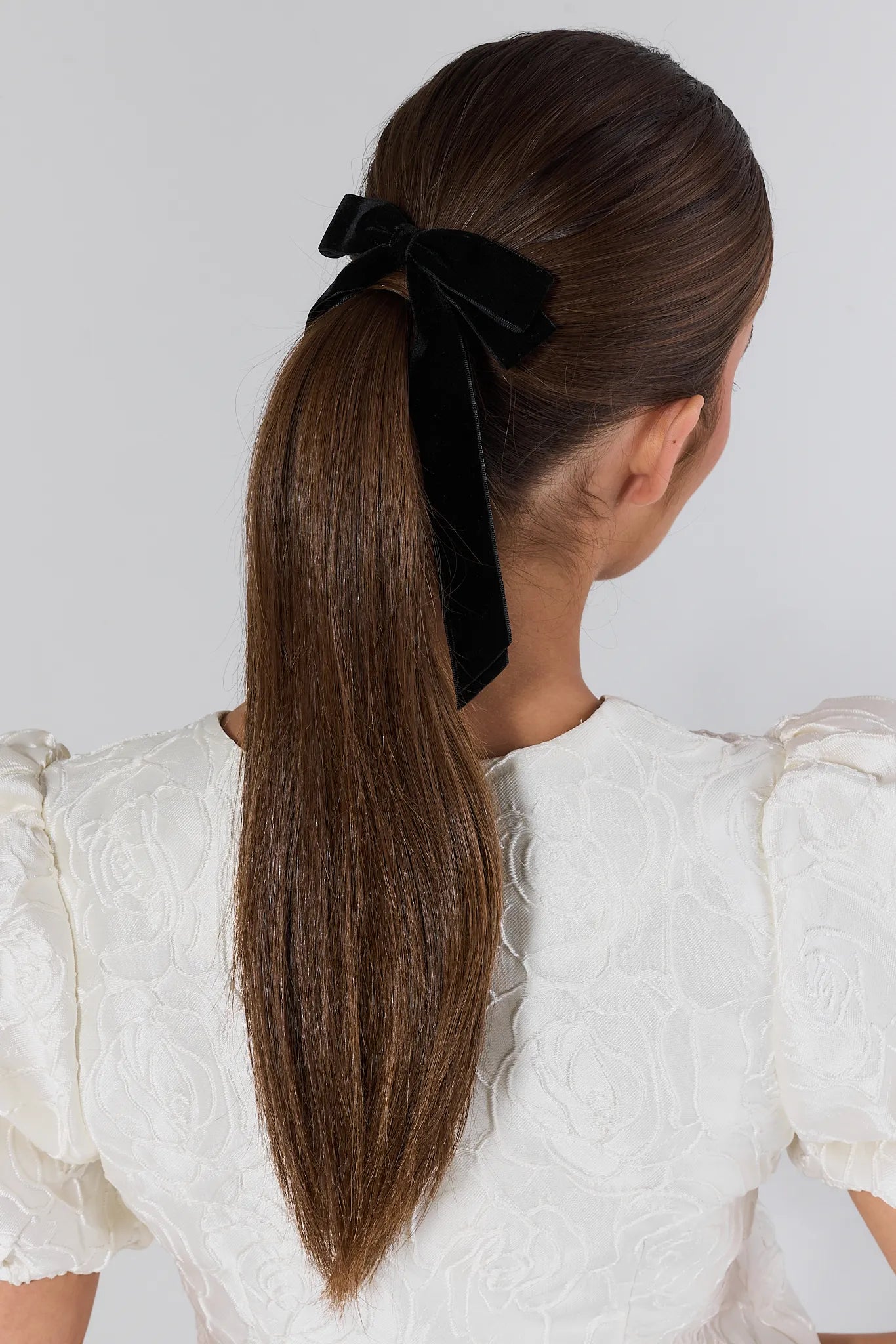 Dorothy Black Velvet Bow