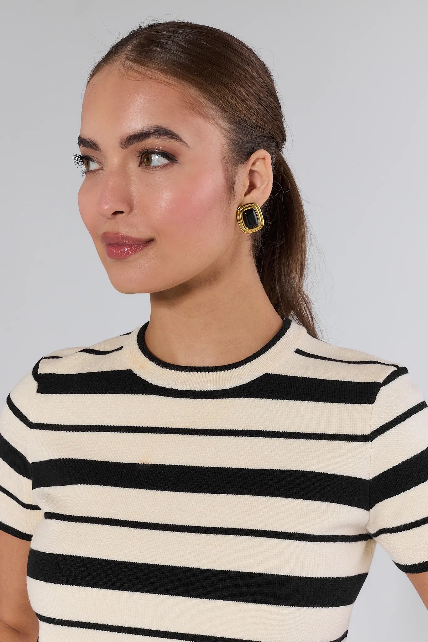 Petra Gold Stud Earrings