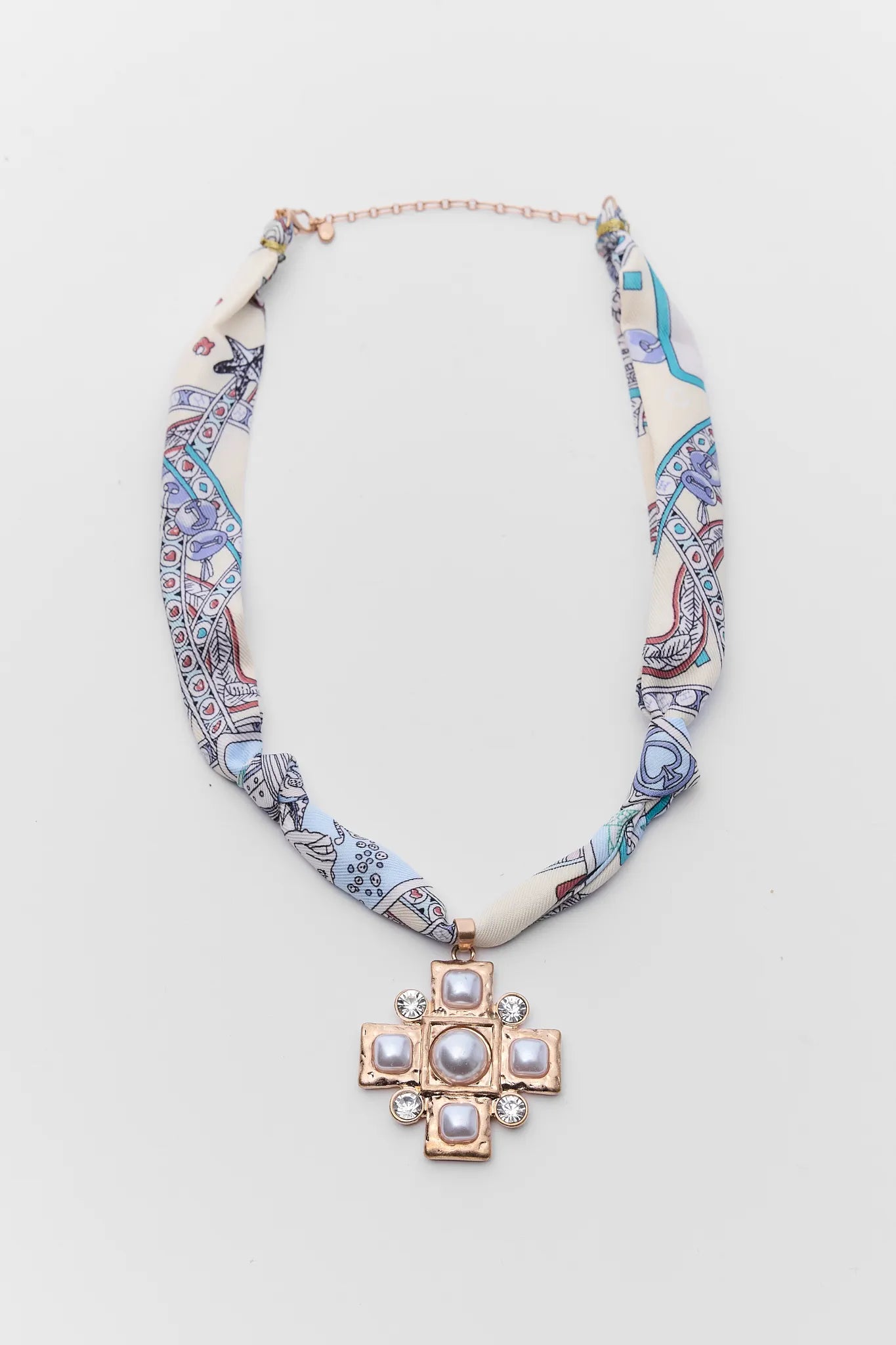 Lindy Pearl Scarf Necklace