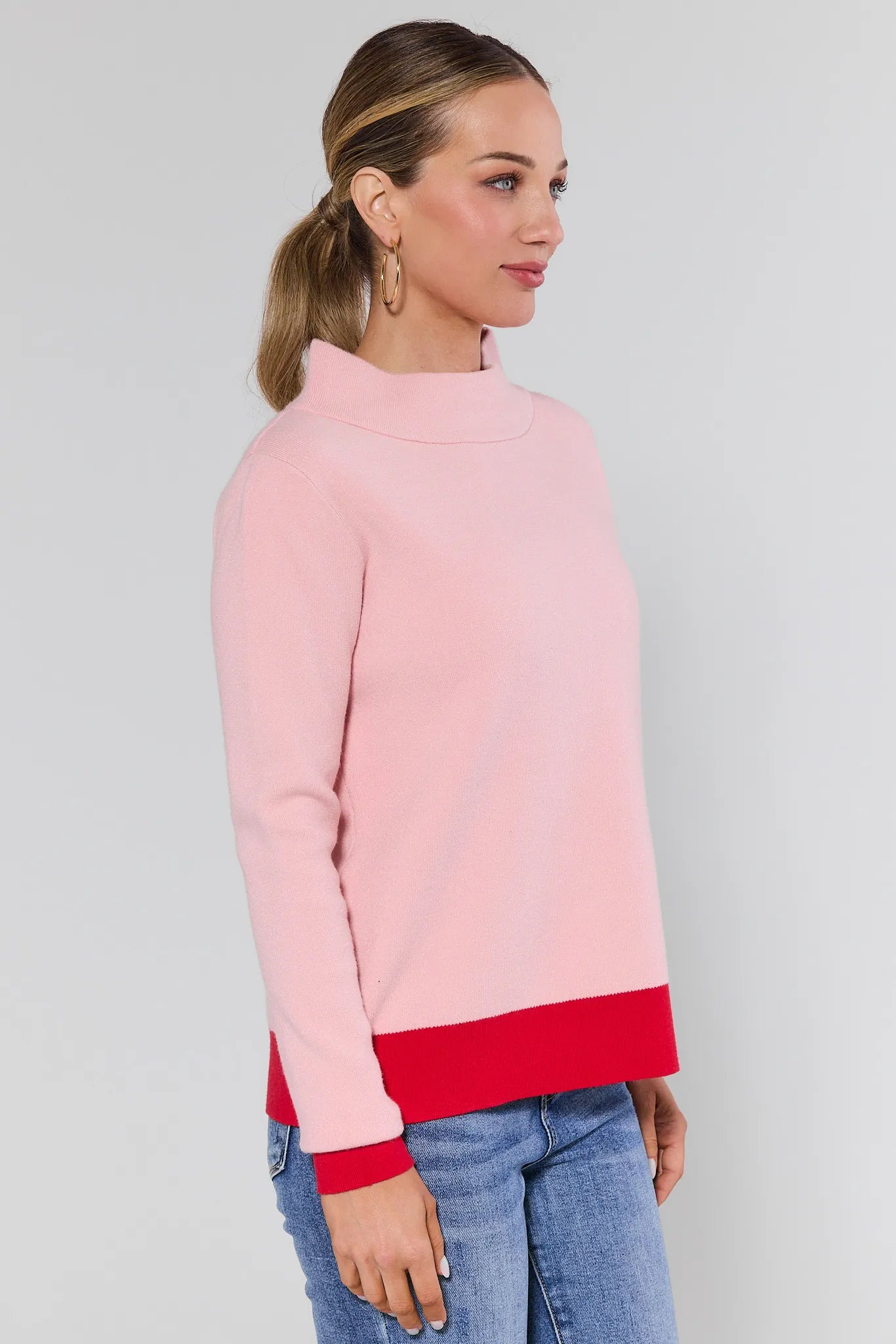 Janine Light Pink Knit Sweater