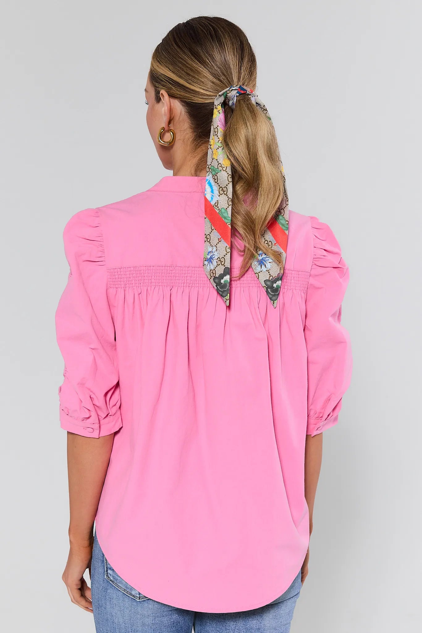 Maya Pink Puff Sleeve Top