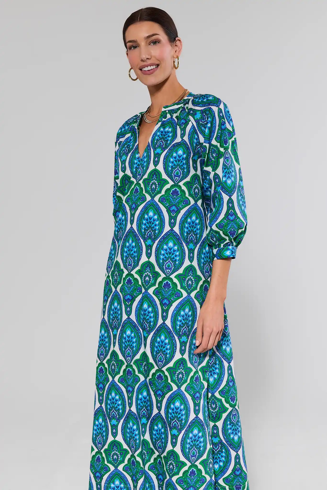 Ellie Artisan Printed Midi Dress