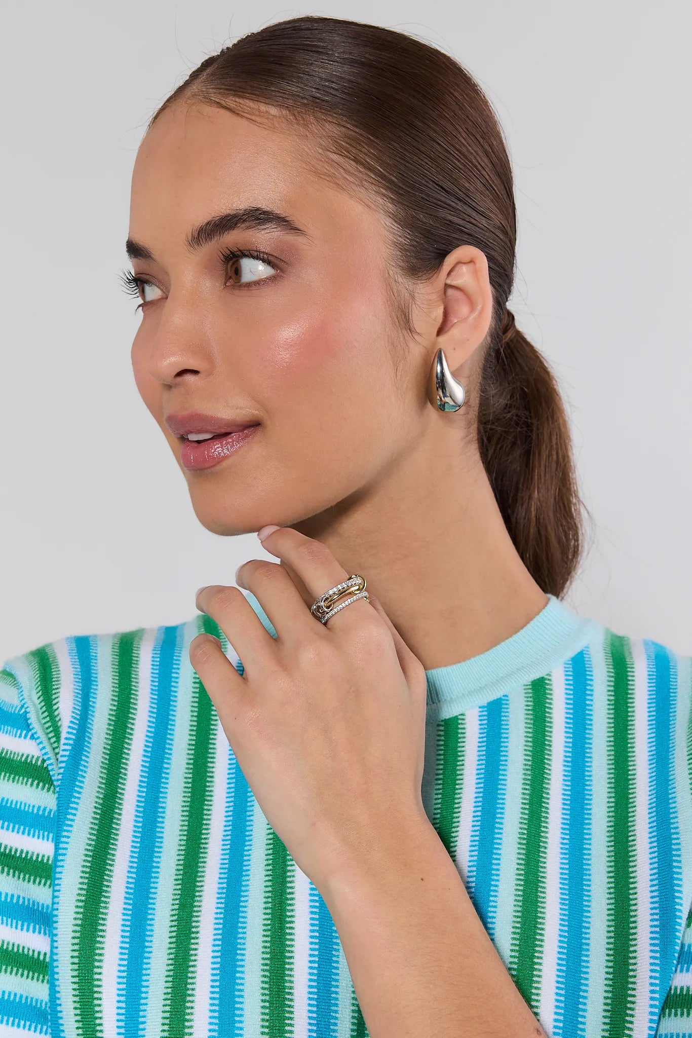 Anna Mixed Metal Layered Ring