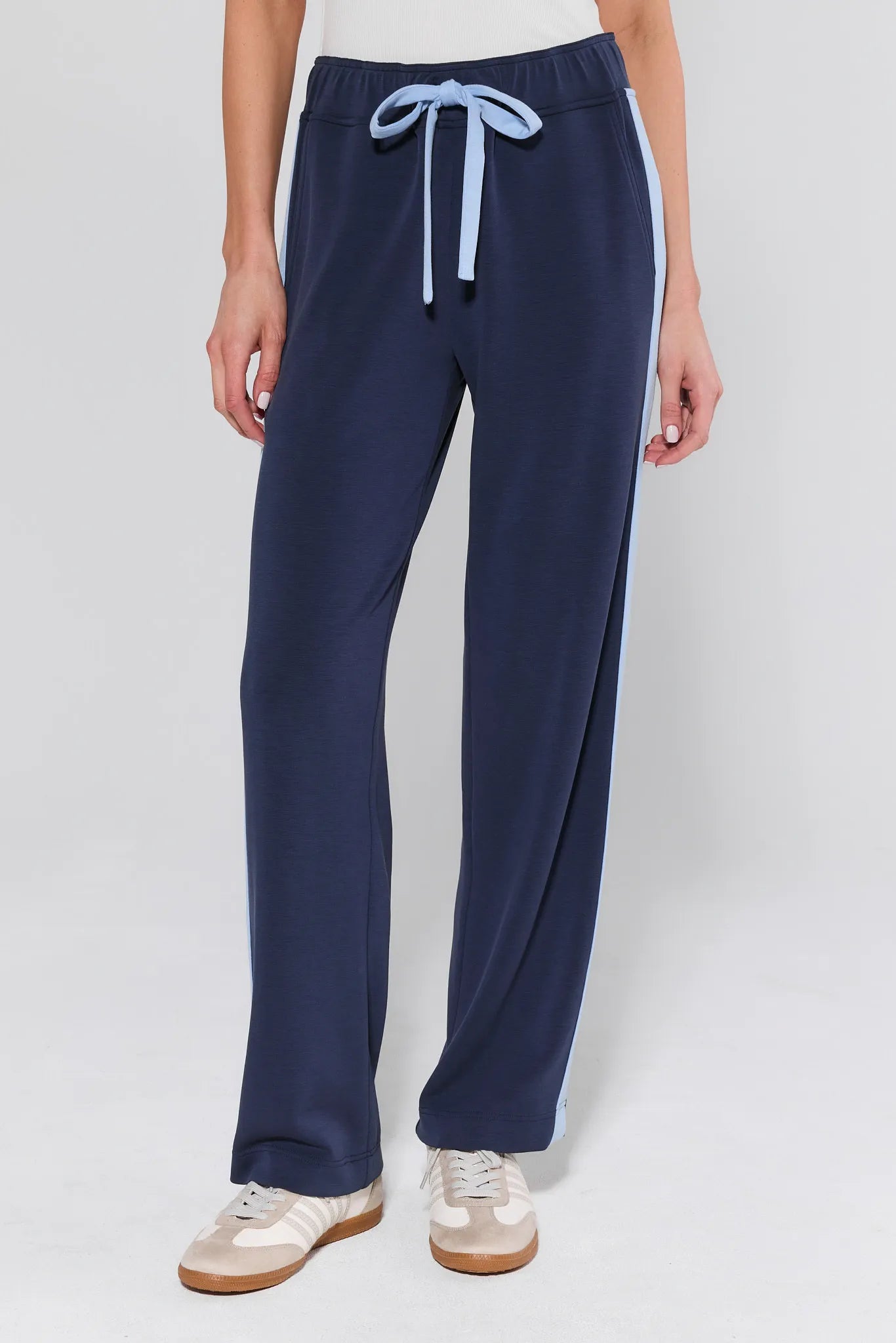 Katelyn Navy Stripe Lounge Pants | Avara Katelyn Navy Stripe Lounge Pants | Avara