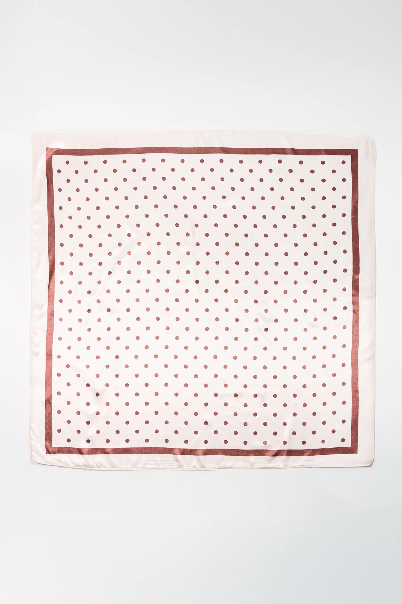 Ivy Cream Polka Dot Scarf