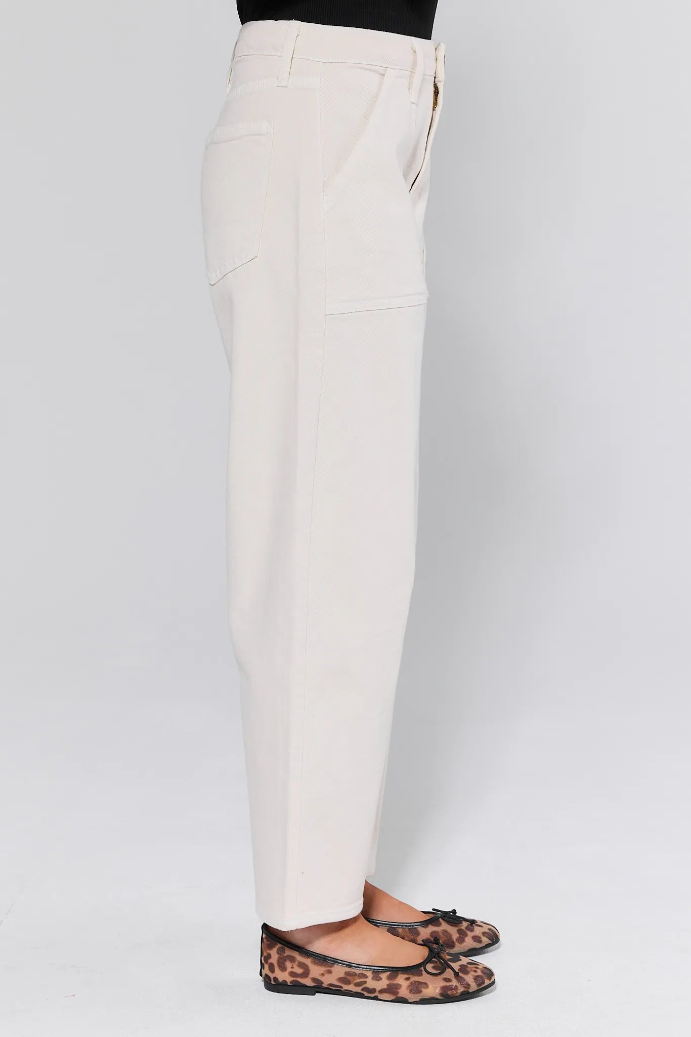 Alice White Barrel Jeans