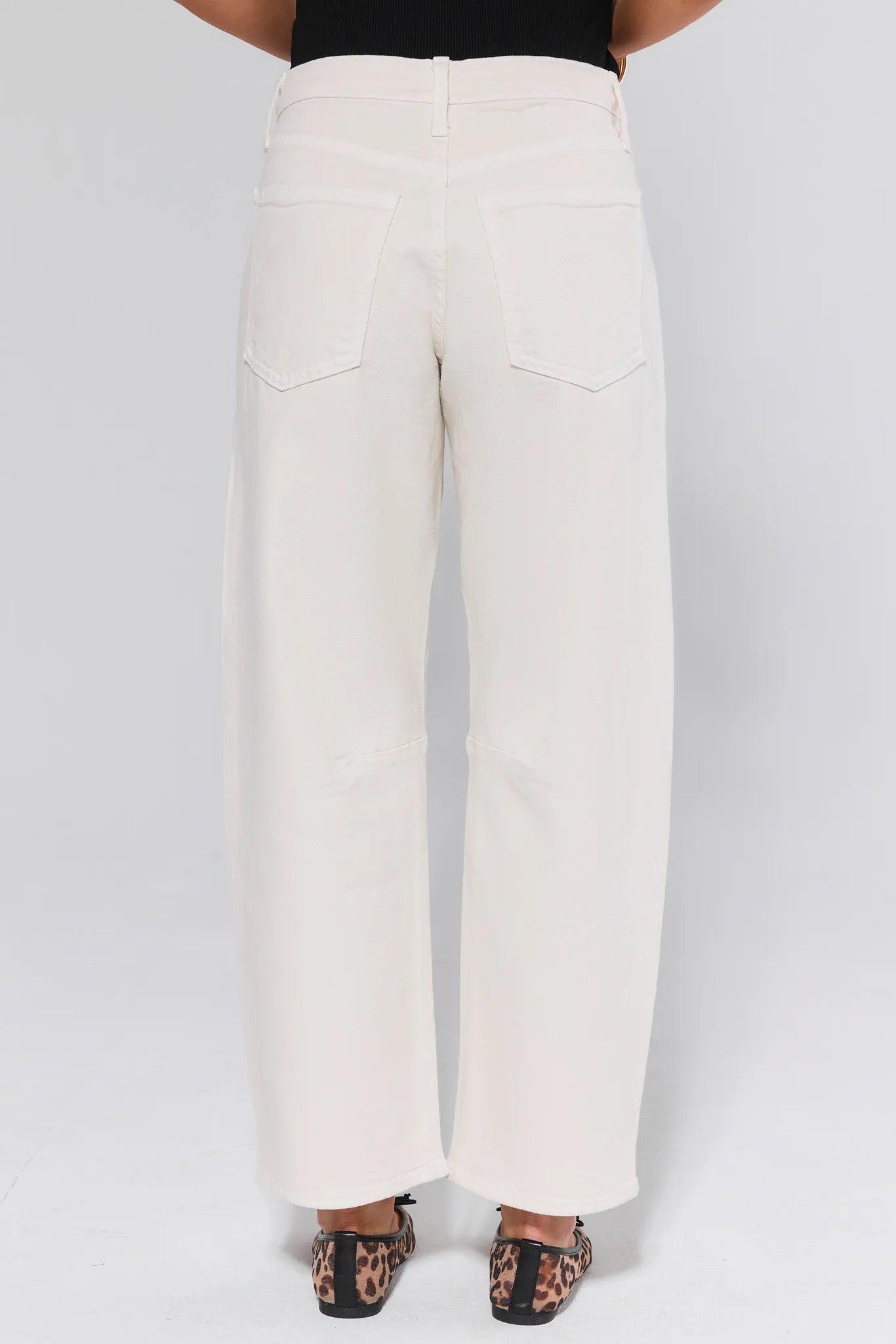 Alice White Barrel Jeans