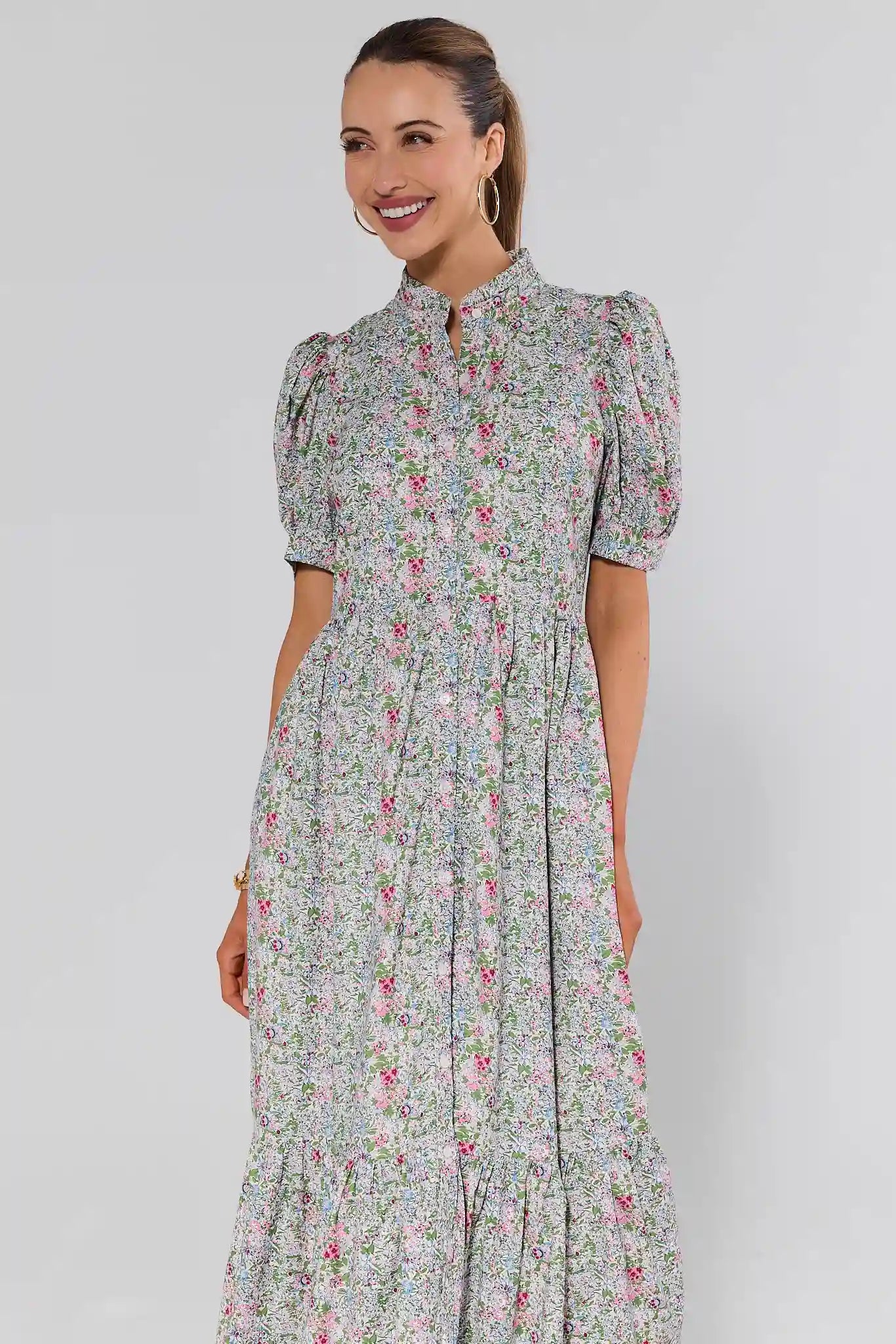 Martha Multi Floral Maxi Dress