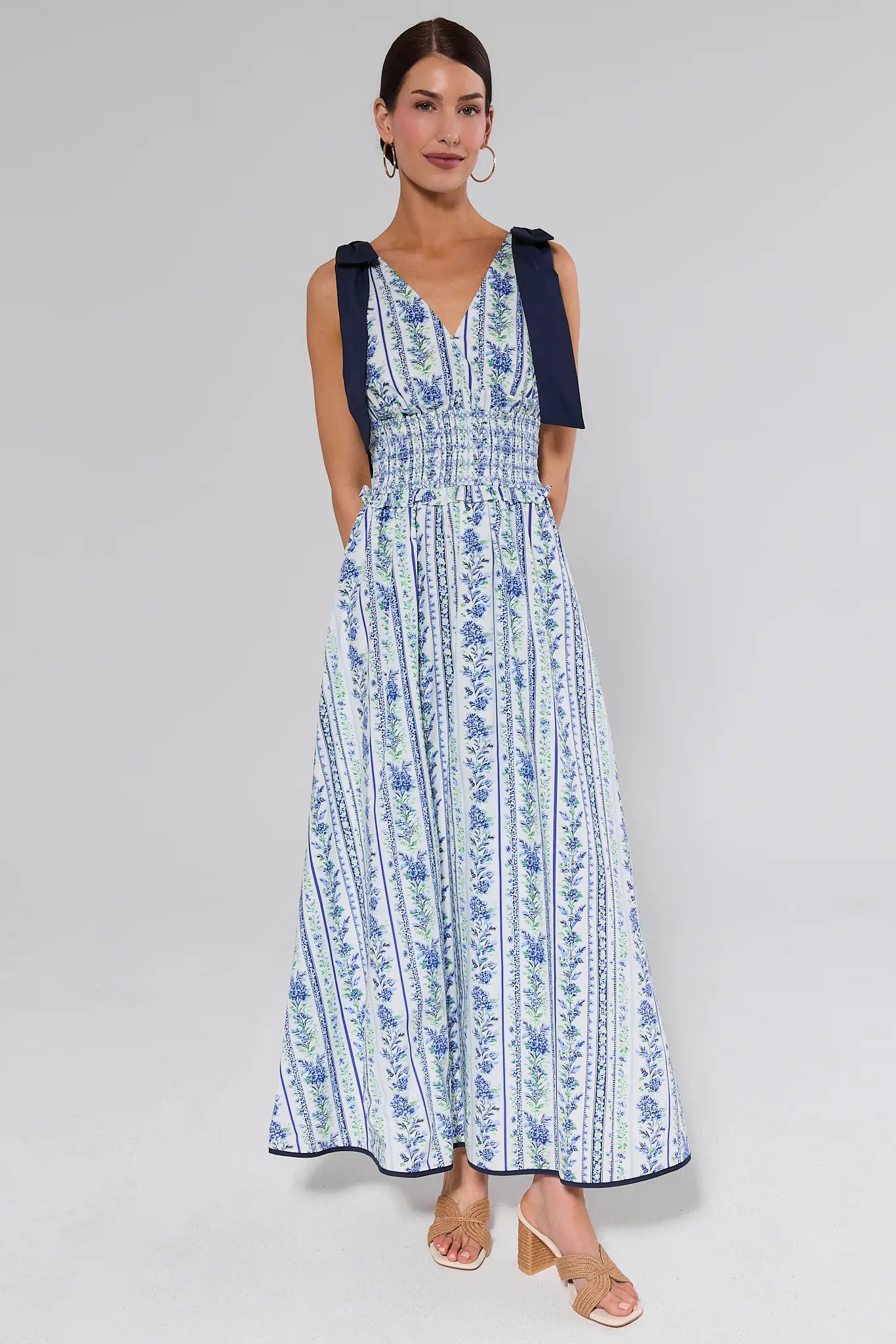 Lila Blue Floral Maxi Dress | Avara Lila Blue Floral Maxi Dress | Avara