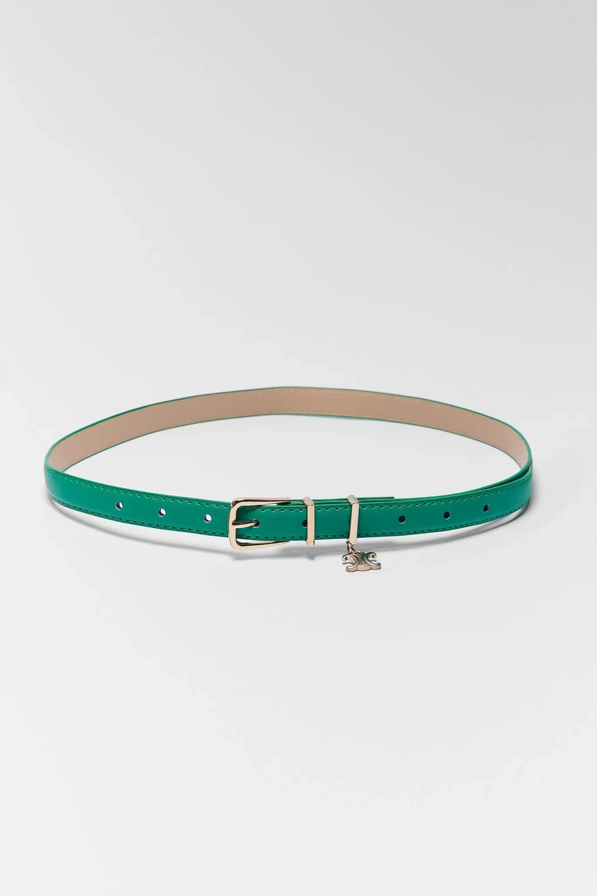 Chelsea Green Faux Leather Belt | Avara display picture 1