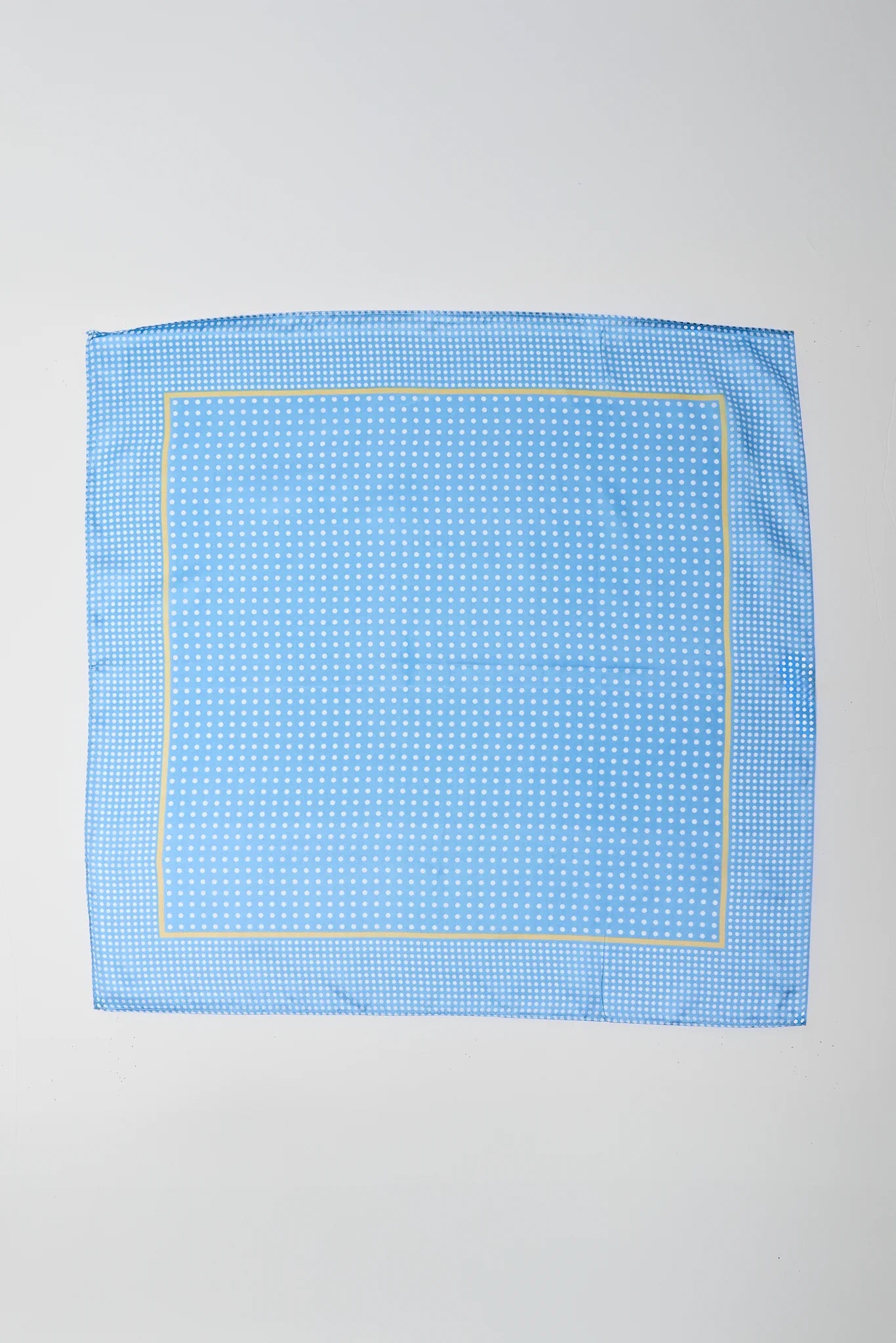 annie blue scarf on white background