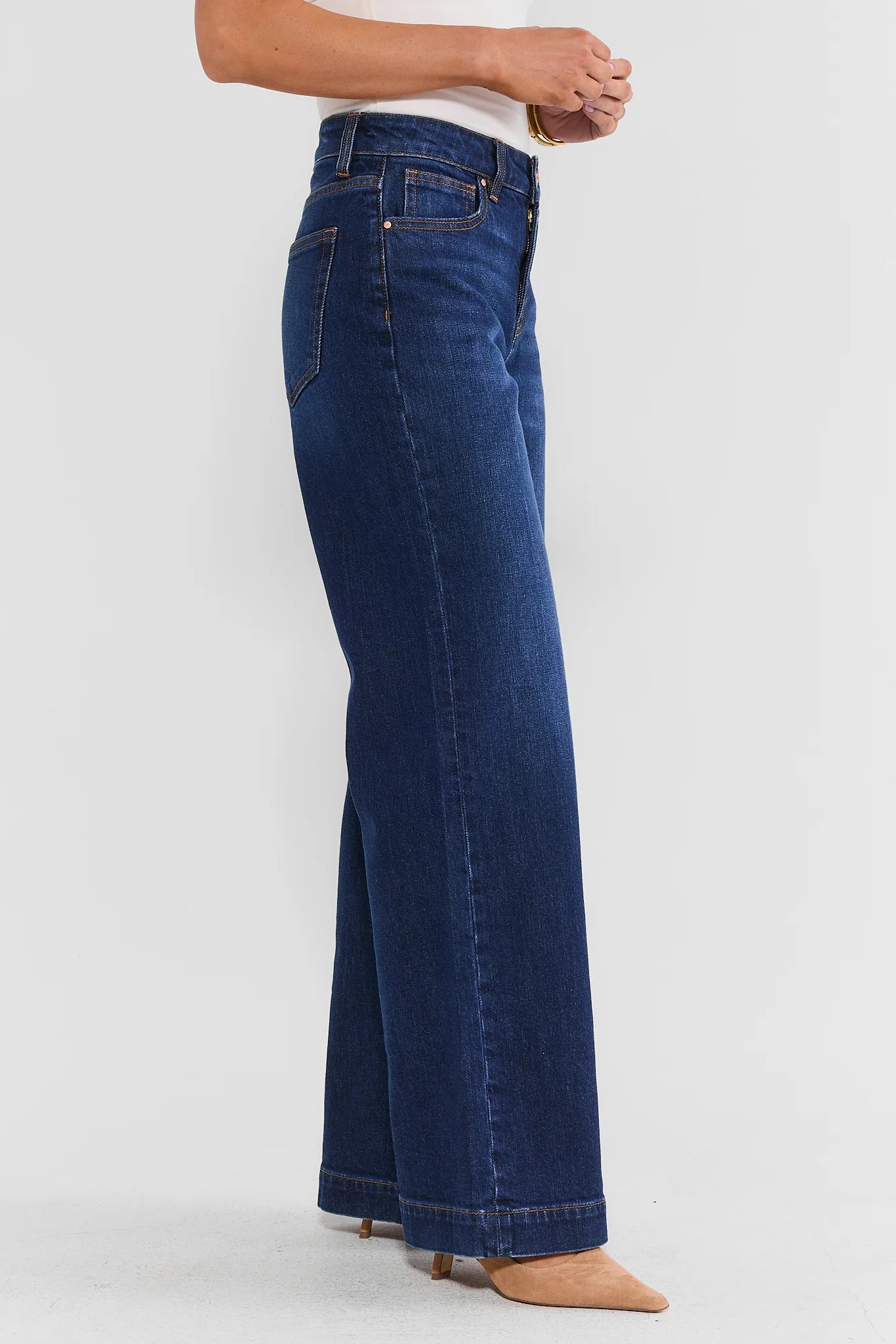 Kayla Dark Wash Wide Leg Jeans