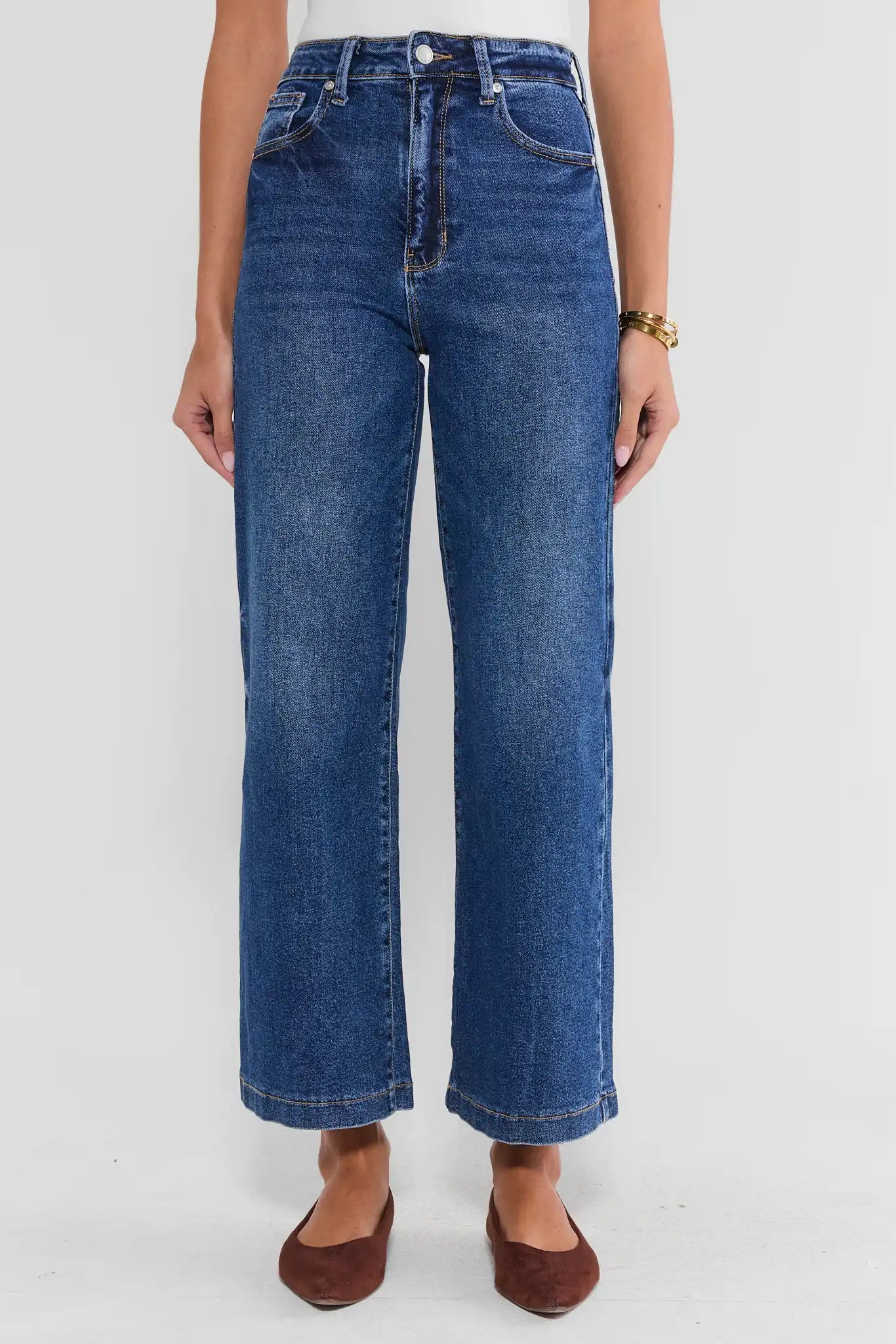 Kimberly Medium Wash Wide Leg Jeans