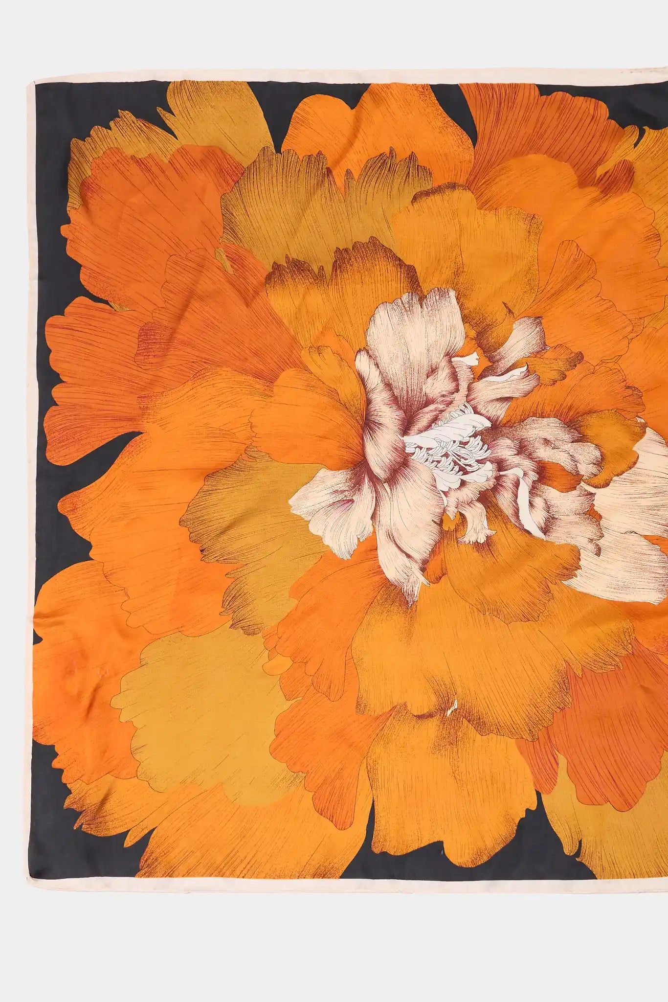Orange Floral Wrap