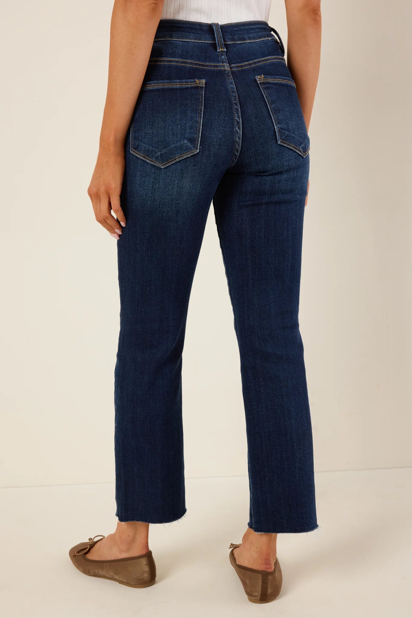 Becca Dark Wash Kick Flare Jeans
