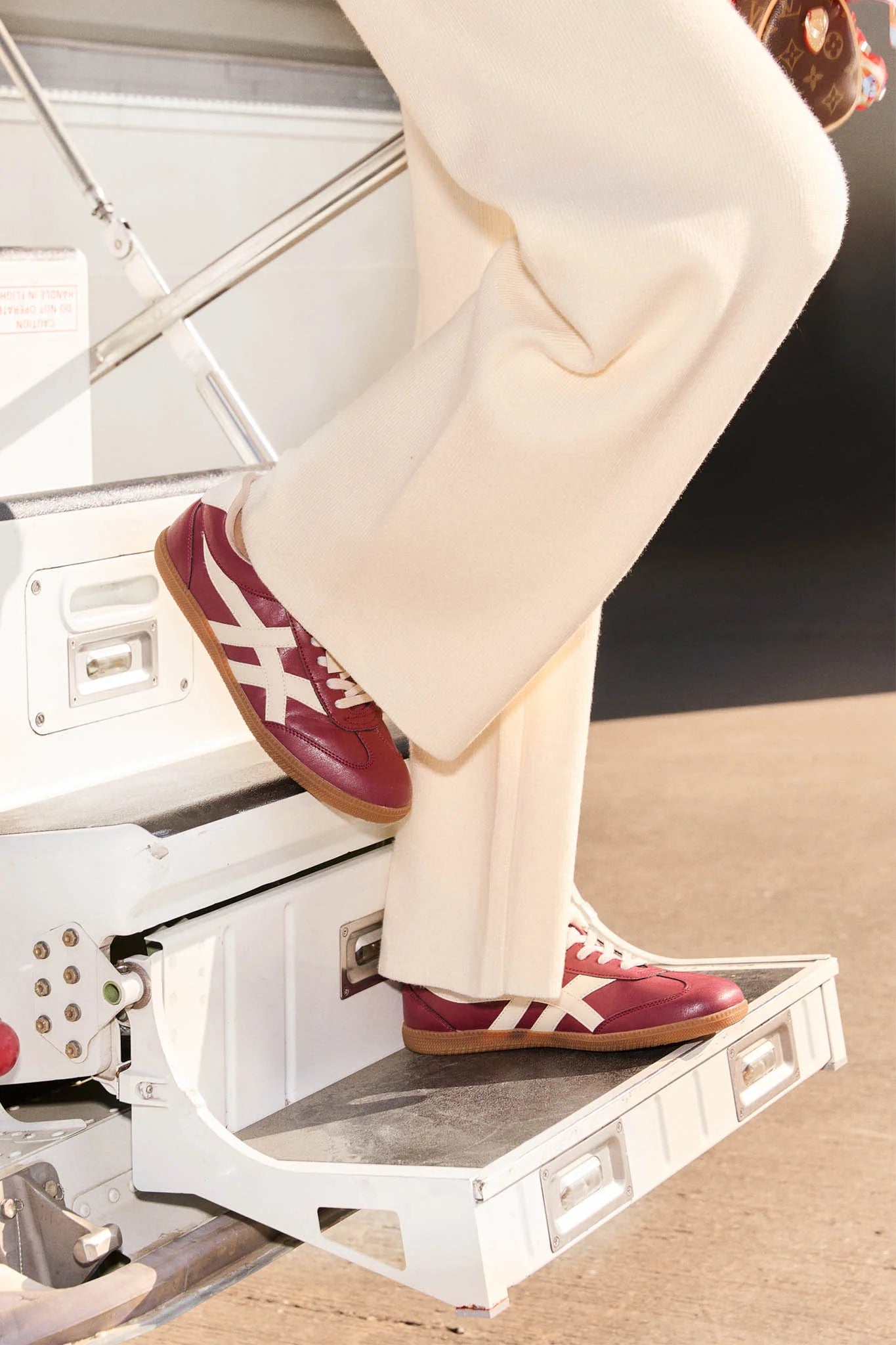 Sasha Cranberry Sporty Sneakers