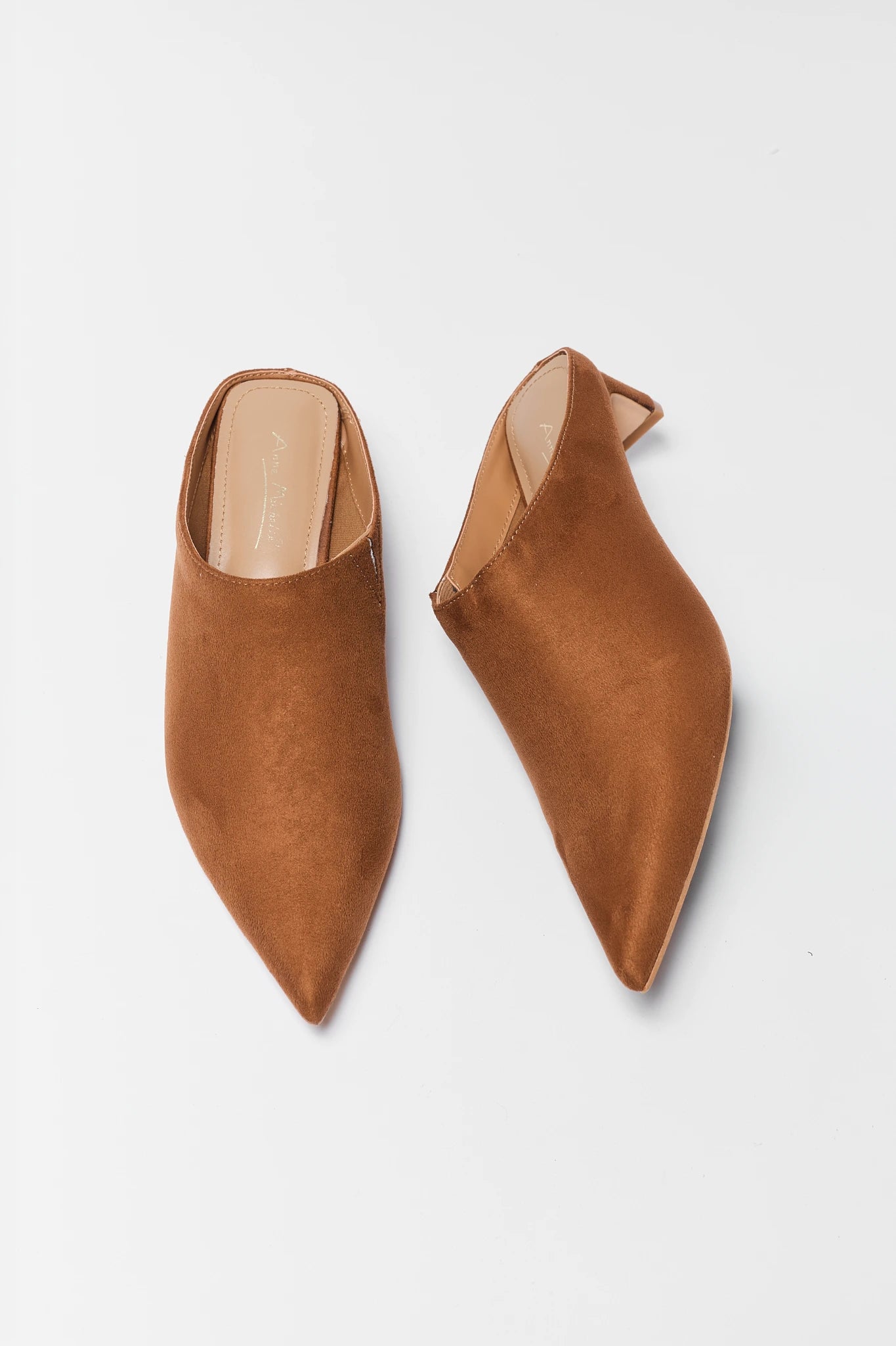 Tan Faux Suede Clogs