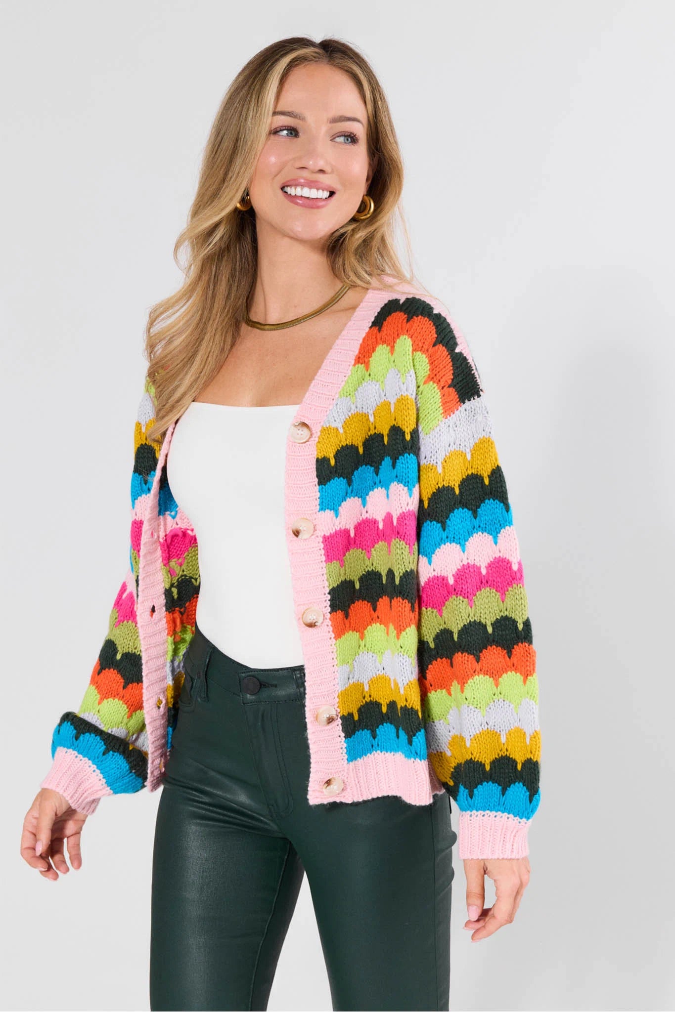 Trina Multi Knit Cardigan
