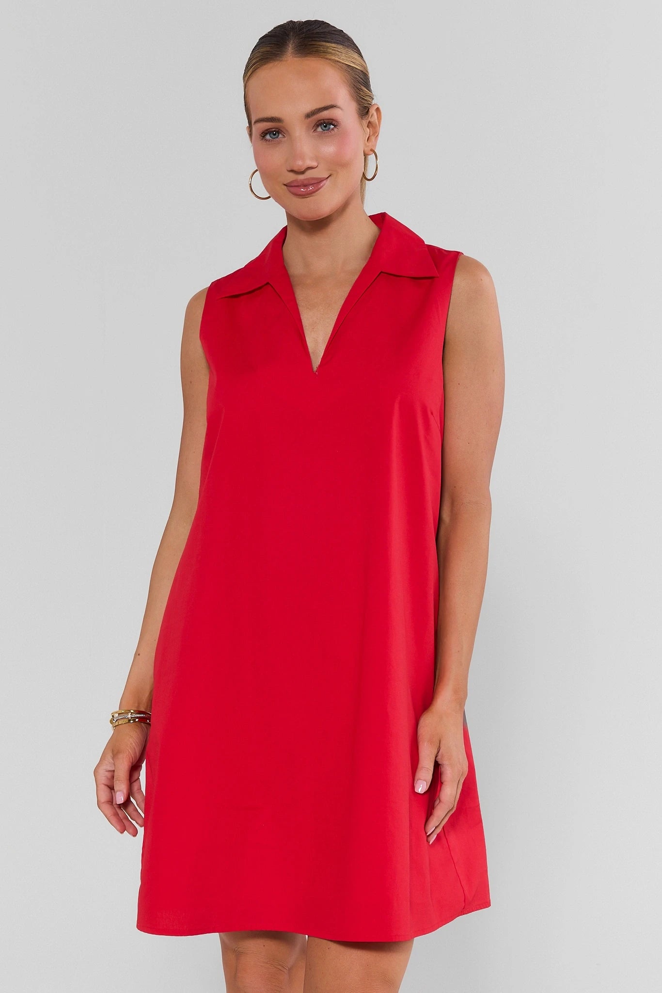 Ellen Red Short Dress
