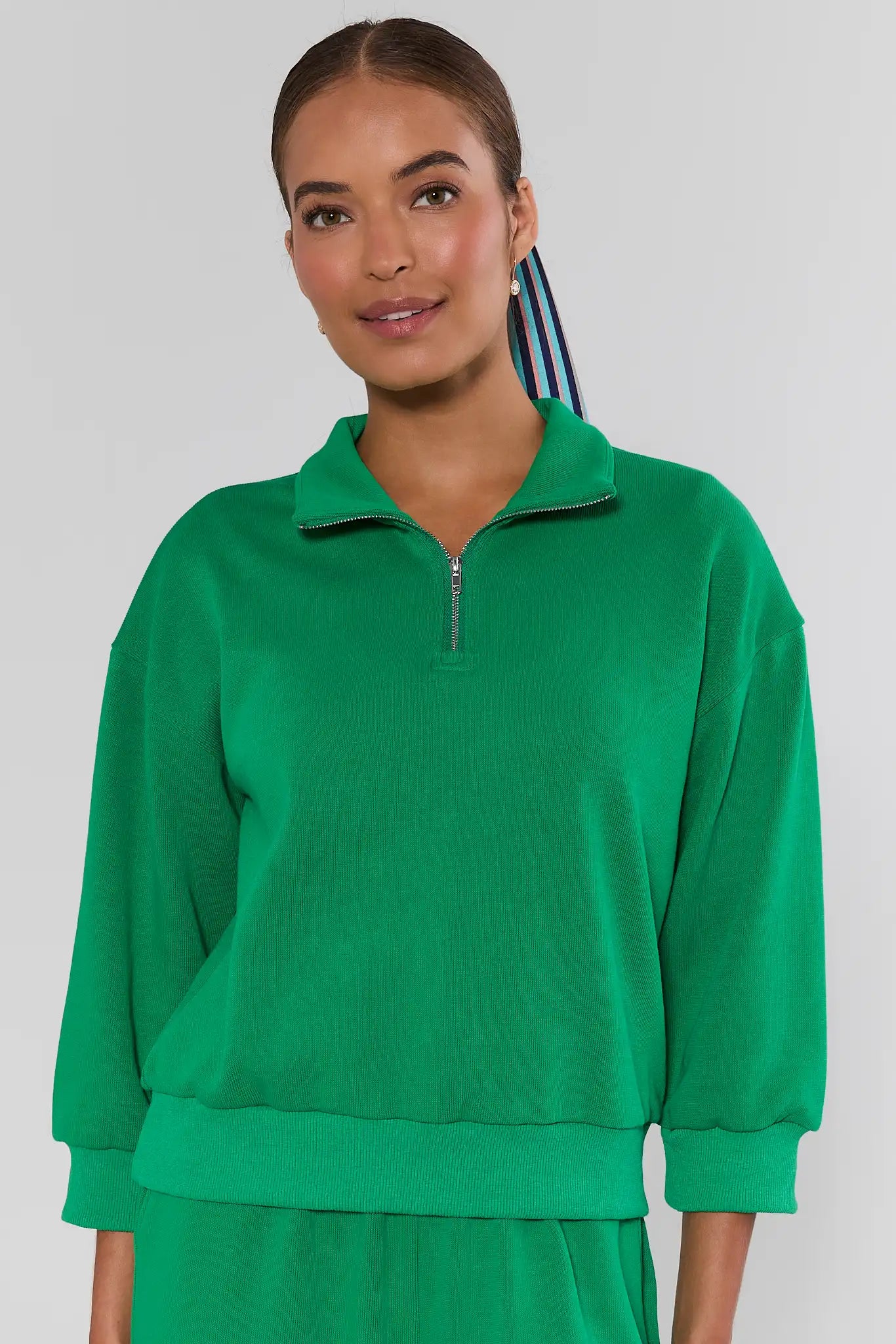 Brook Sweat 緑 グリーン XL スウェット トレーナー 2023aw Green Quarter Zip Pullover | Avara