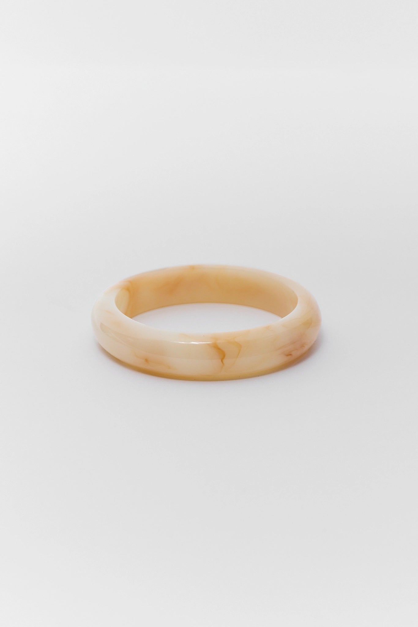 Tan Resin Bangle Bracelet