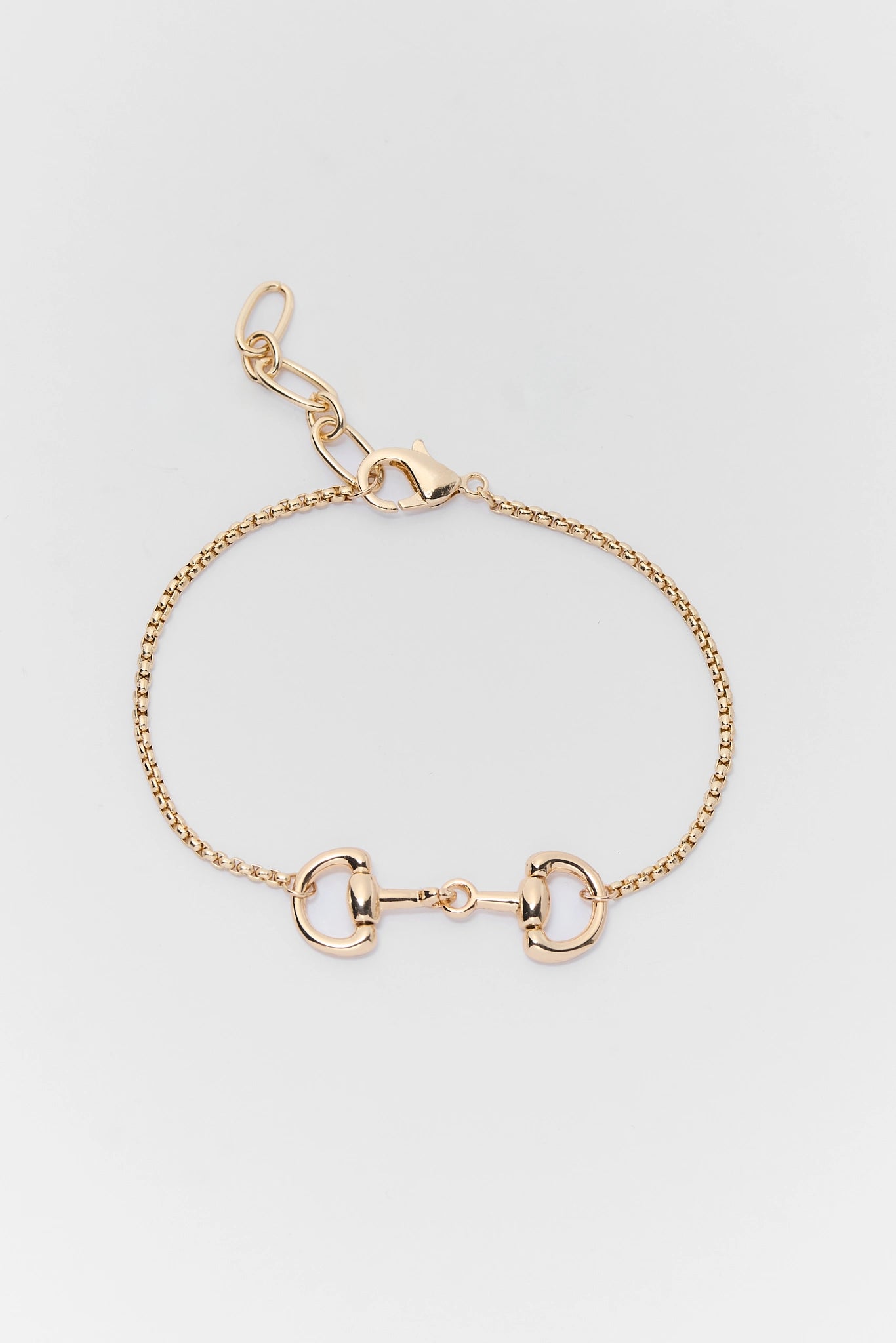Gold Horse Bit Bracelet
