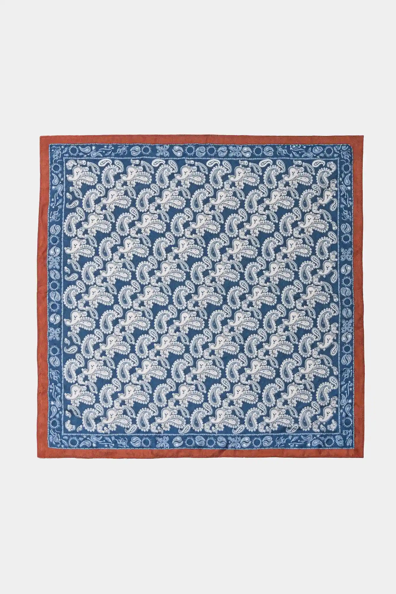 Dusty Blue Bandana Printed Scarf