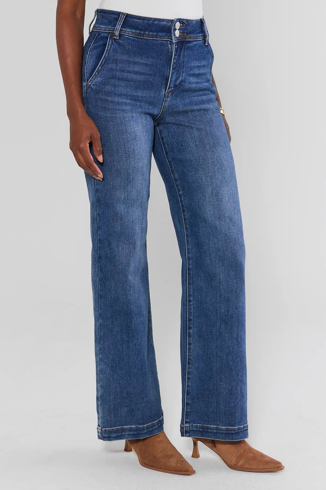 Kameron Medium Wash Wide Leg Jeans