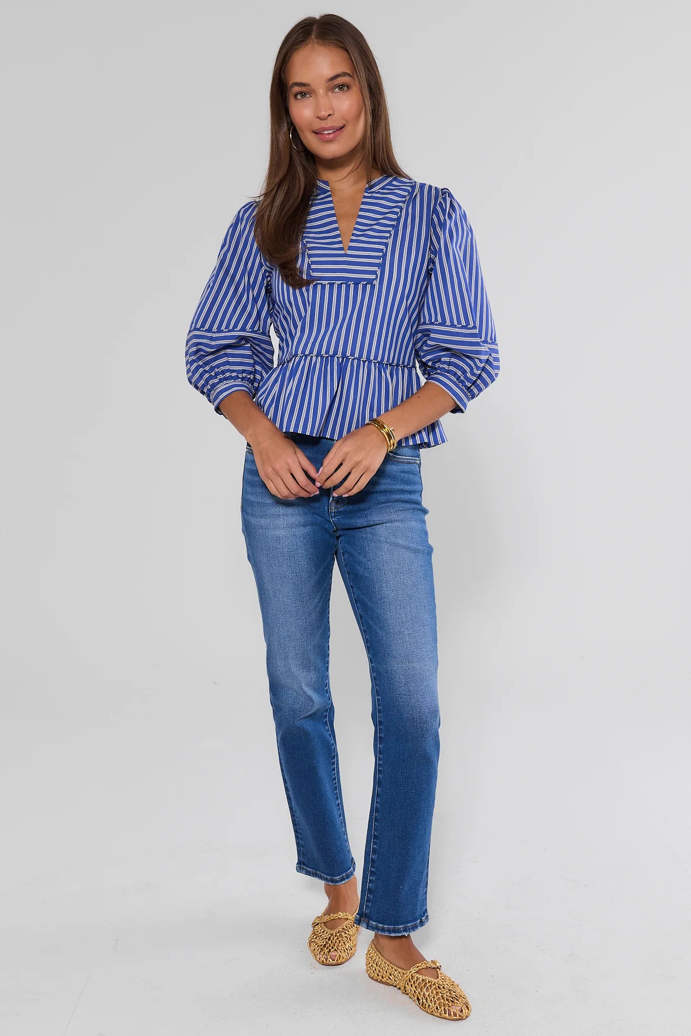 Leah Medium Wash Straight Leg Jeans