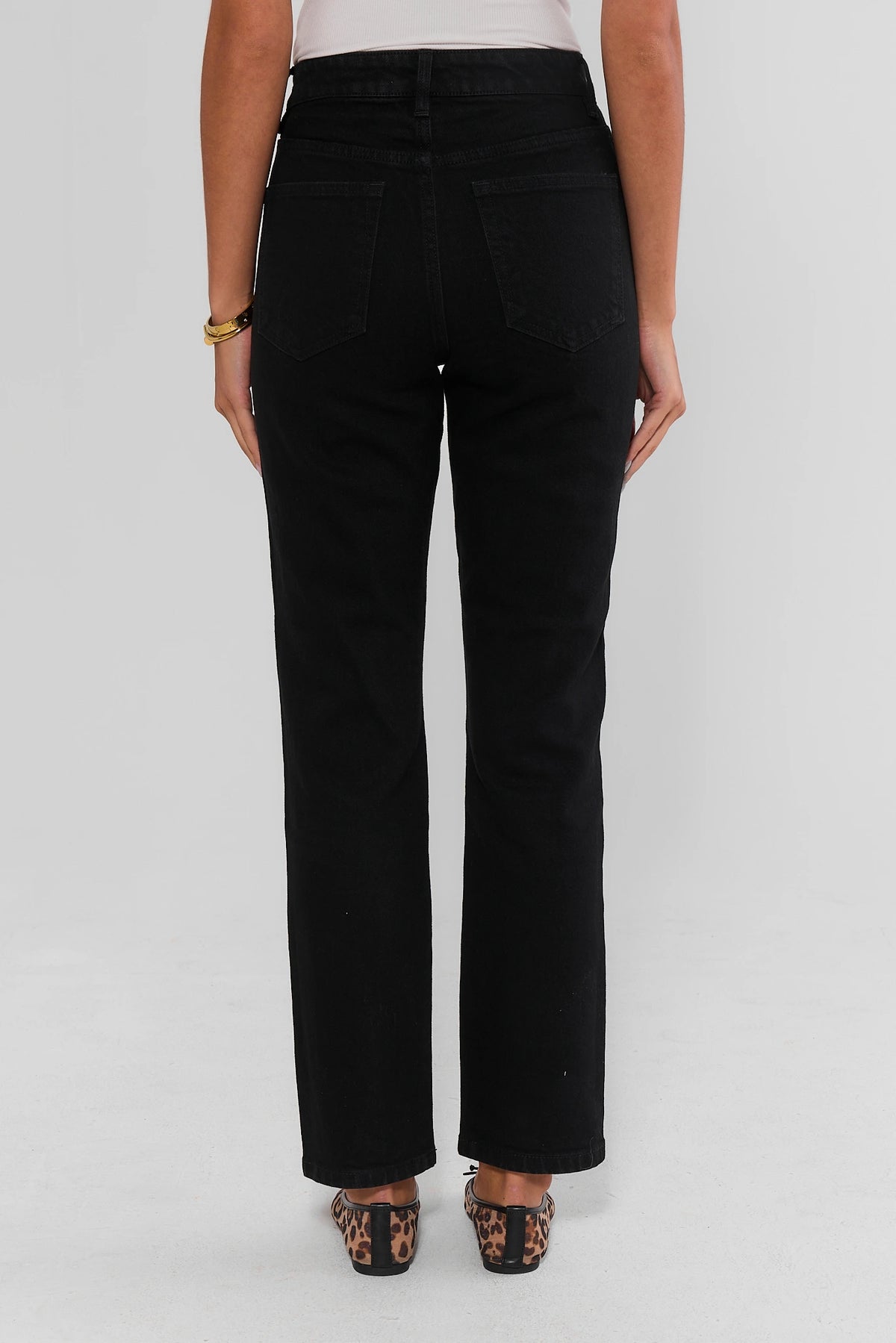 Molly Black Straight Leg Jeans