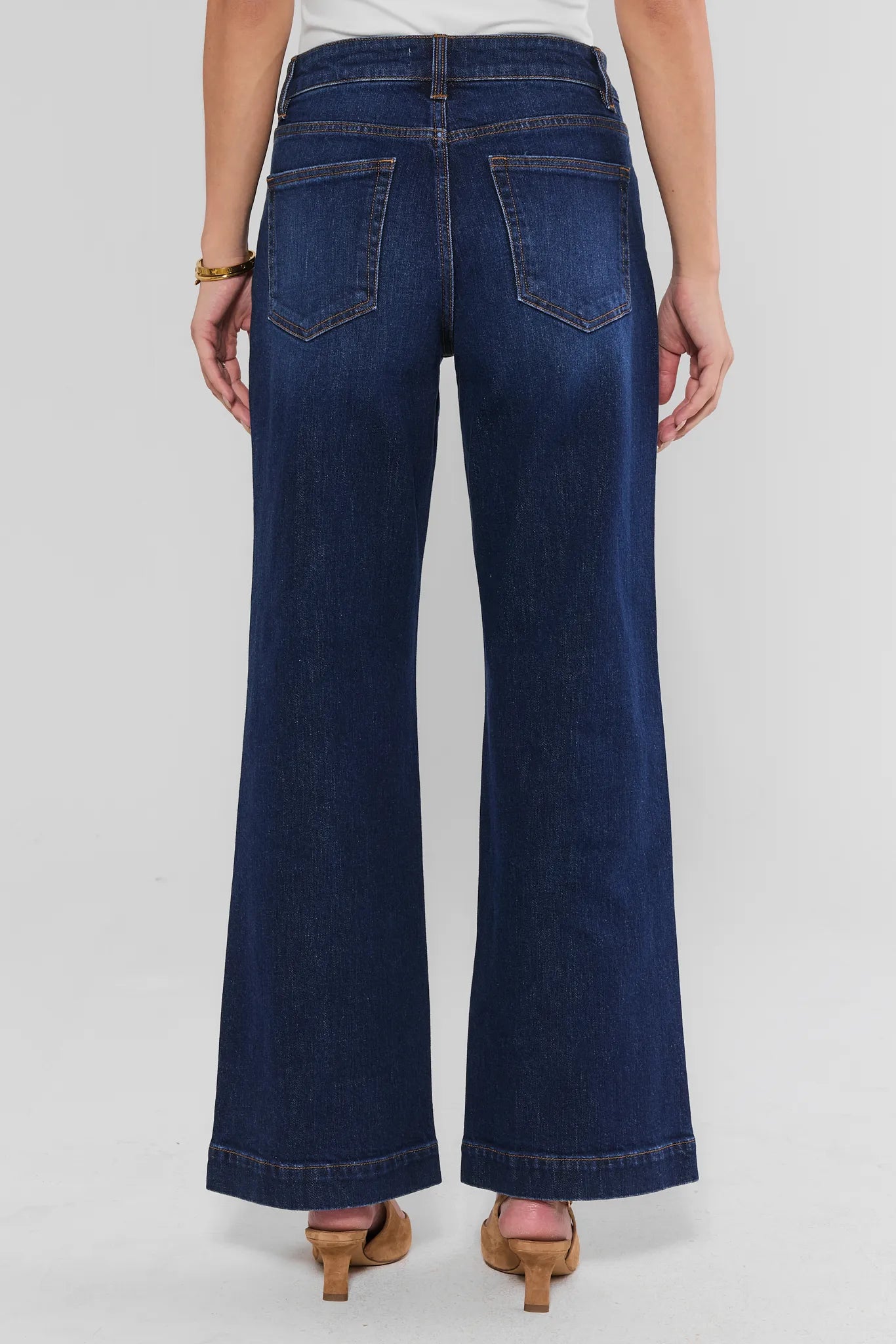 Kayla Dark Wash Wide Leg Jeans