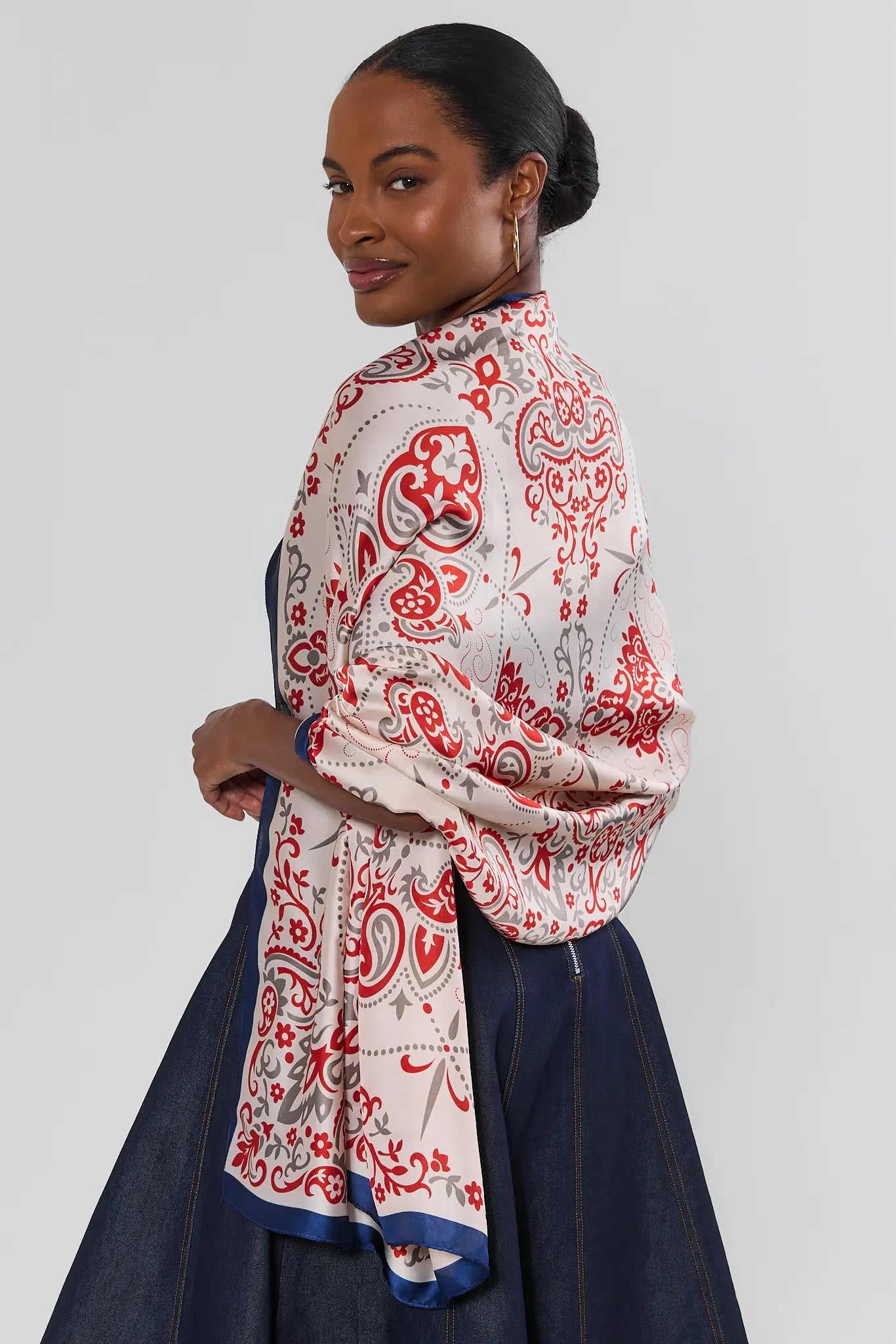 Ivory Printed Wrap