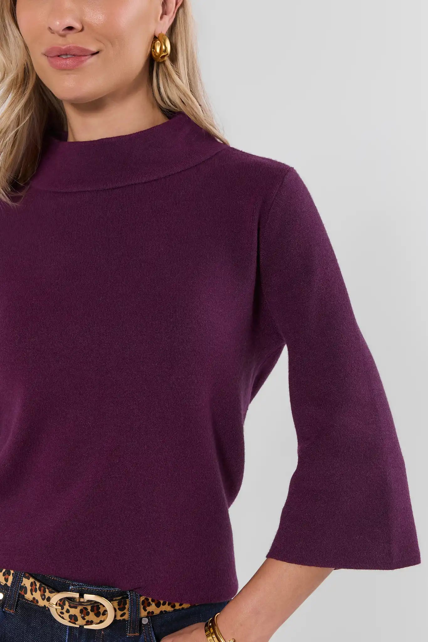 Jackie Plum Knit Sweater