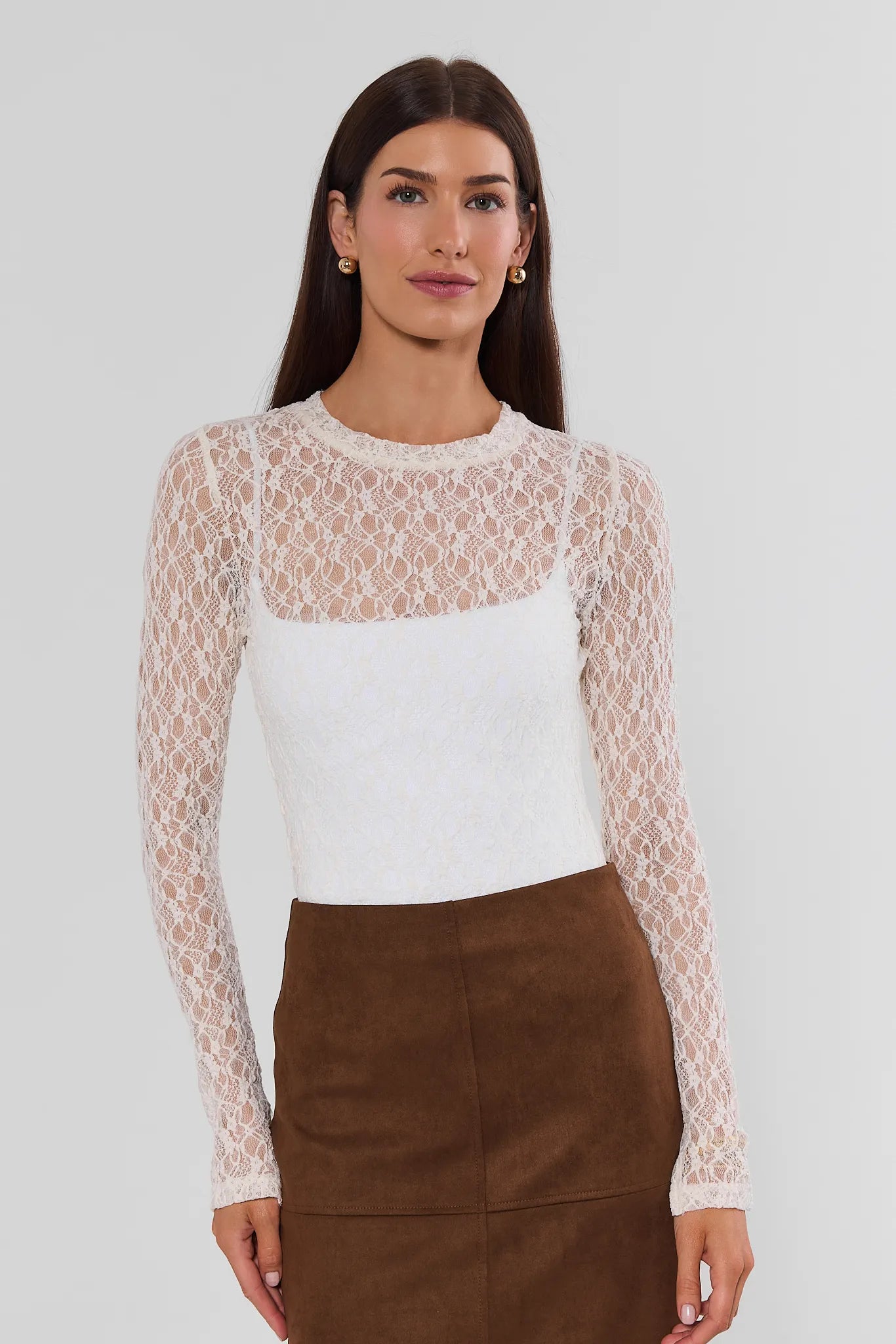 Grayson Cream Lace Top