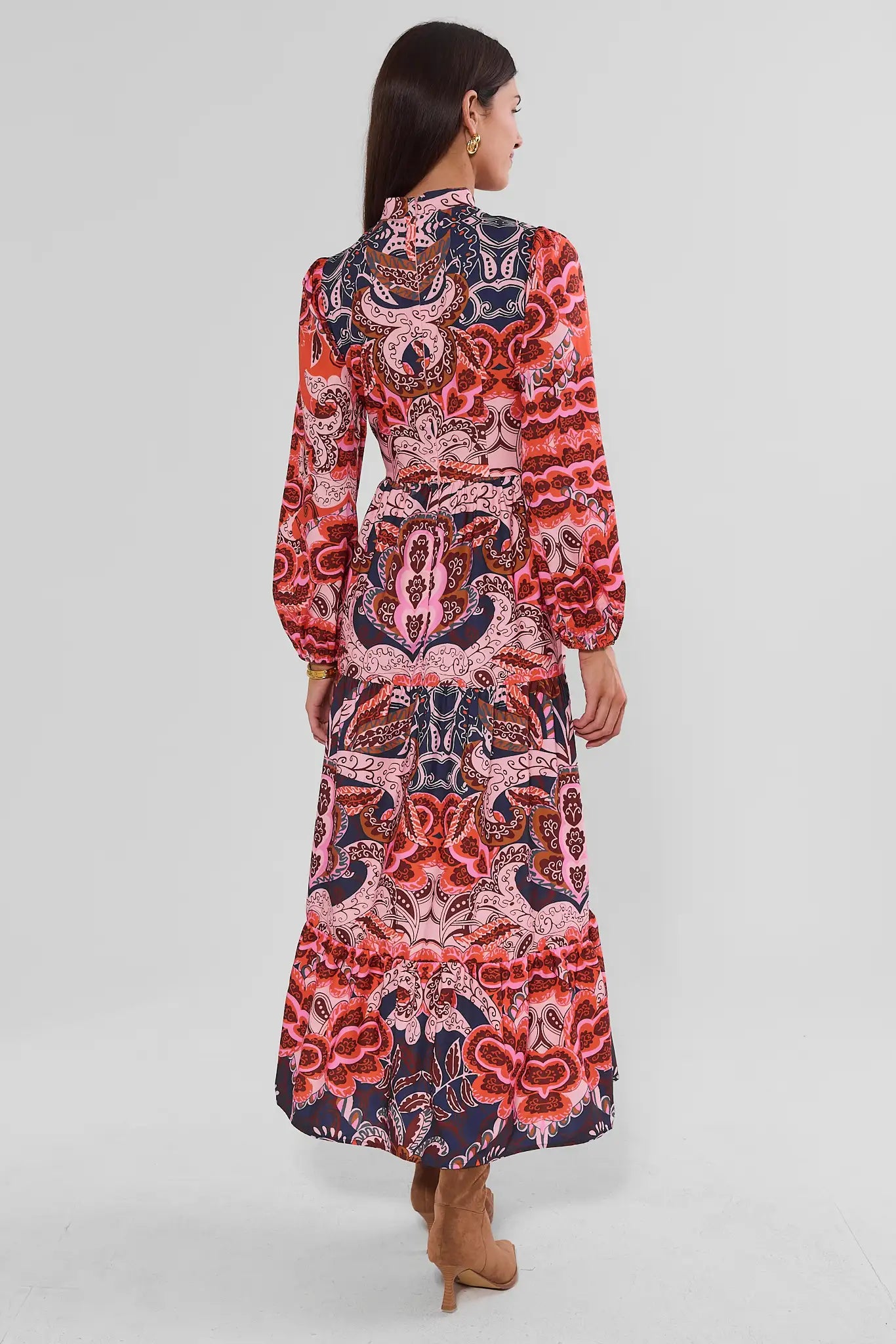 Amber Pink Printed Maxi Dress