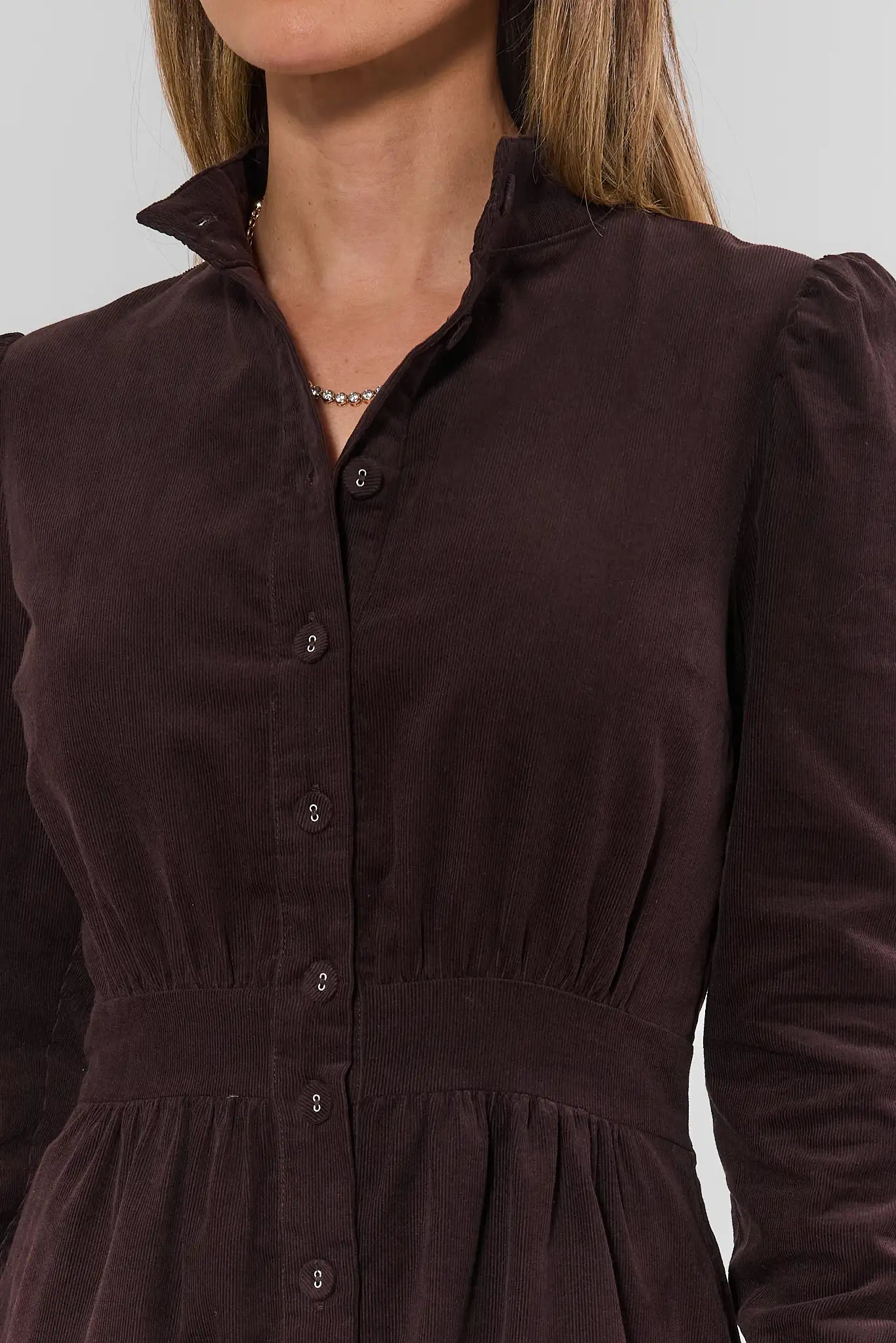 Elizabeth Brown Corduroy Short Dress
