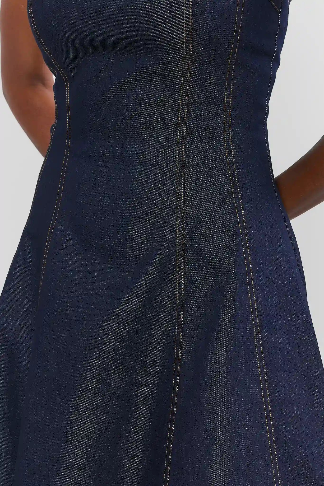 Dark Denim Midi Dress
