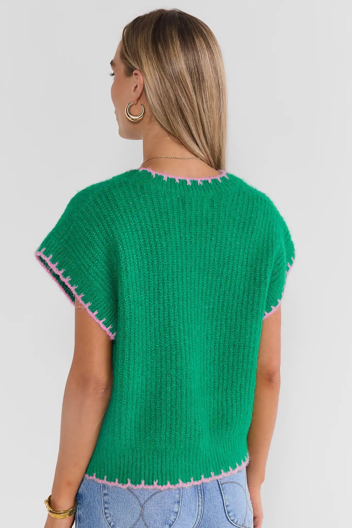 Caroline Green Sweater Vest