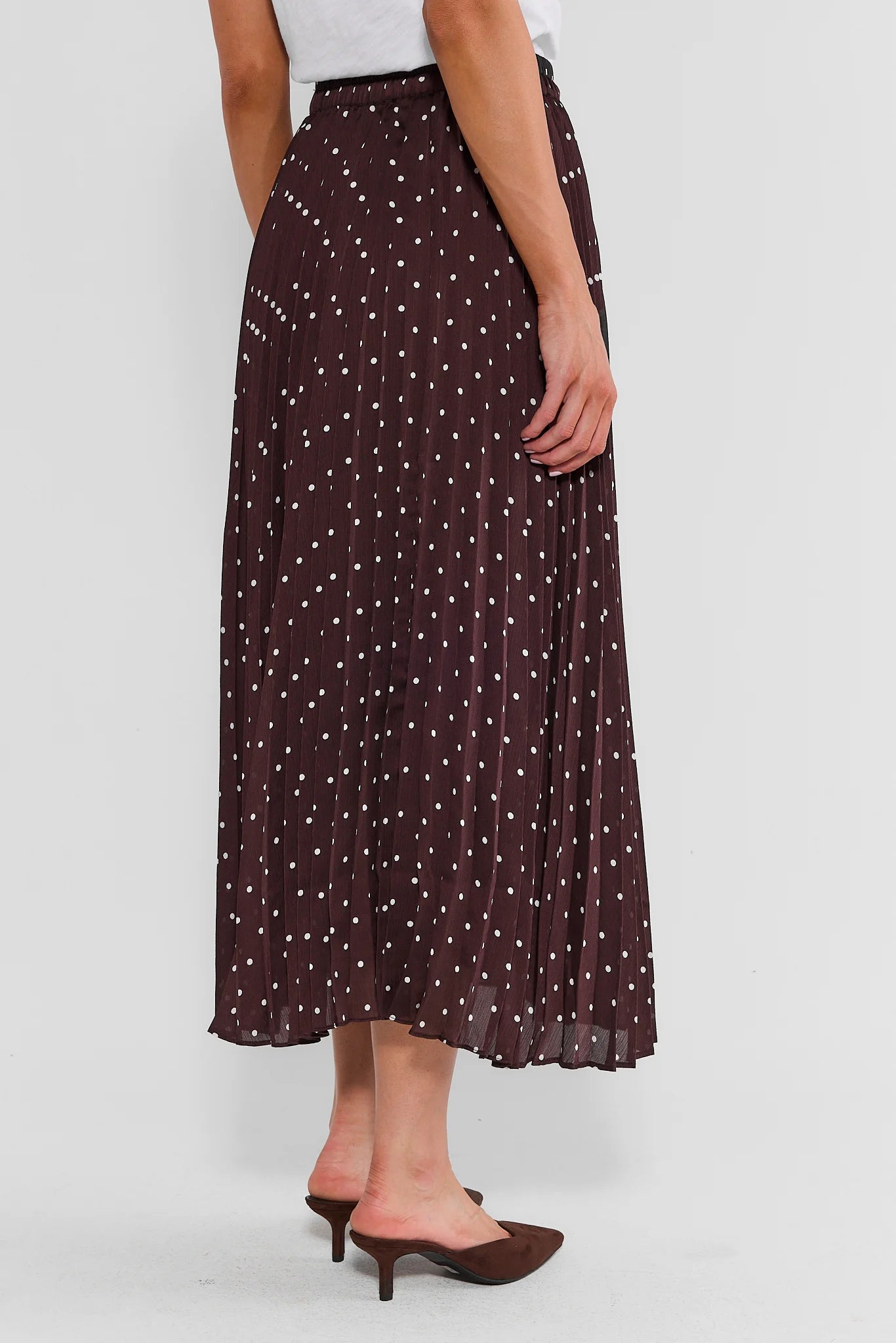 Clara Brown Polka Dot Midi Skirt