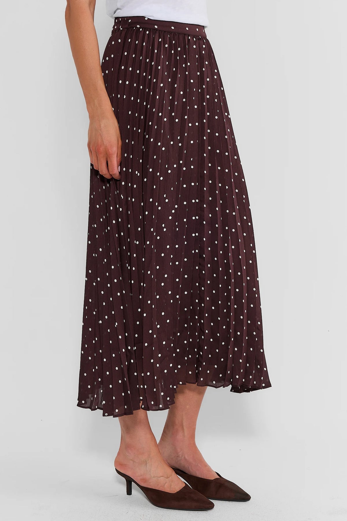 Clara Brown Polka Dot Midi Skirt